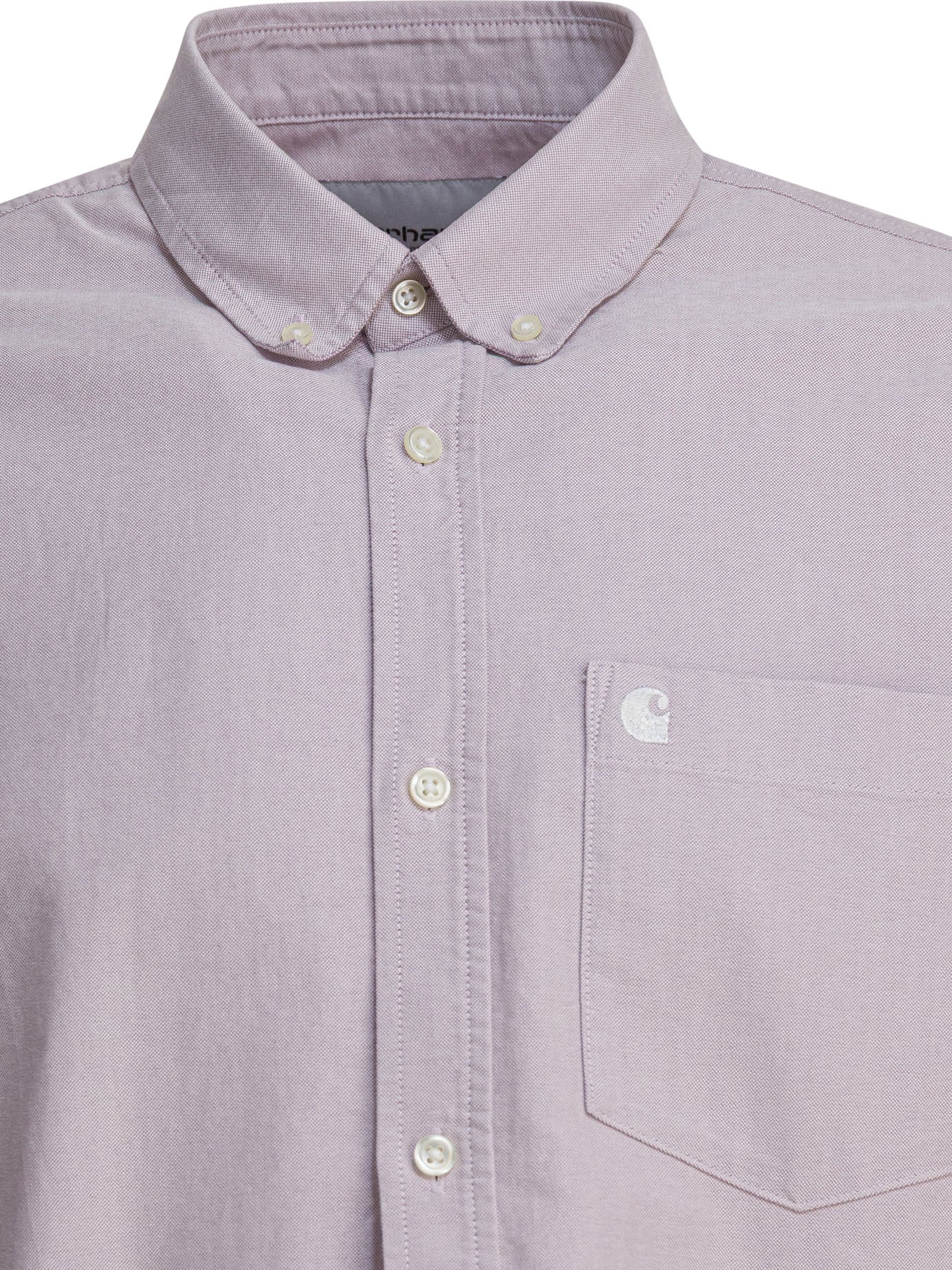 CARHARTT WIP Long Sleeve Mini Logo Button-Down Shirt