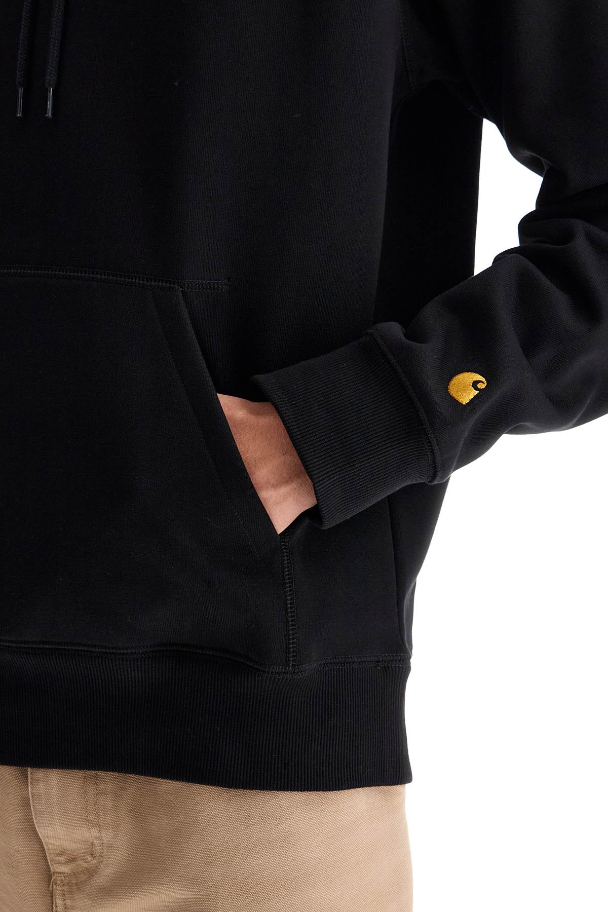 CARHARTT WIP Men's Cotton Blend Hooded Chase Sweatshirt