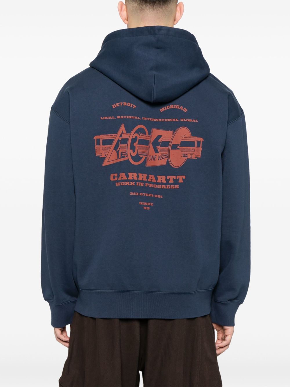 CARHARTT WIP Zipped Hoodie with Embroidered Logo - SS25
