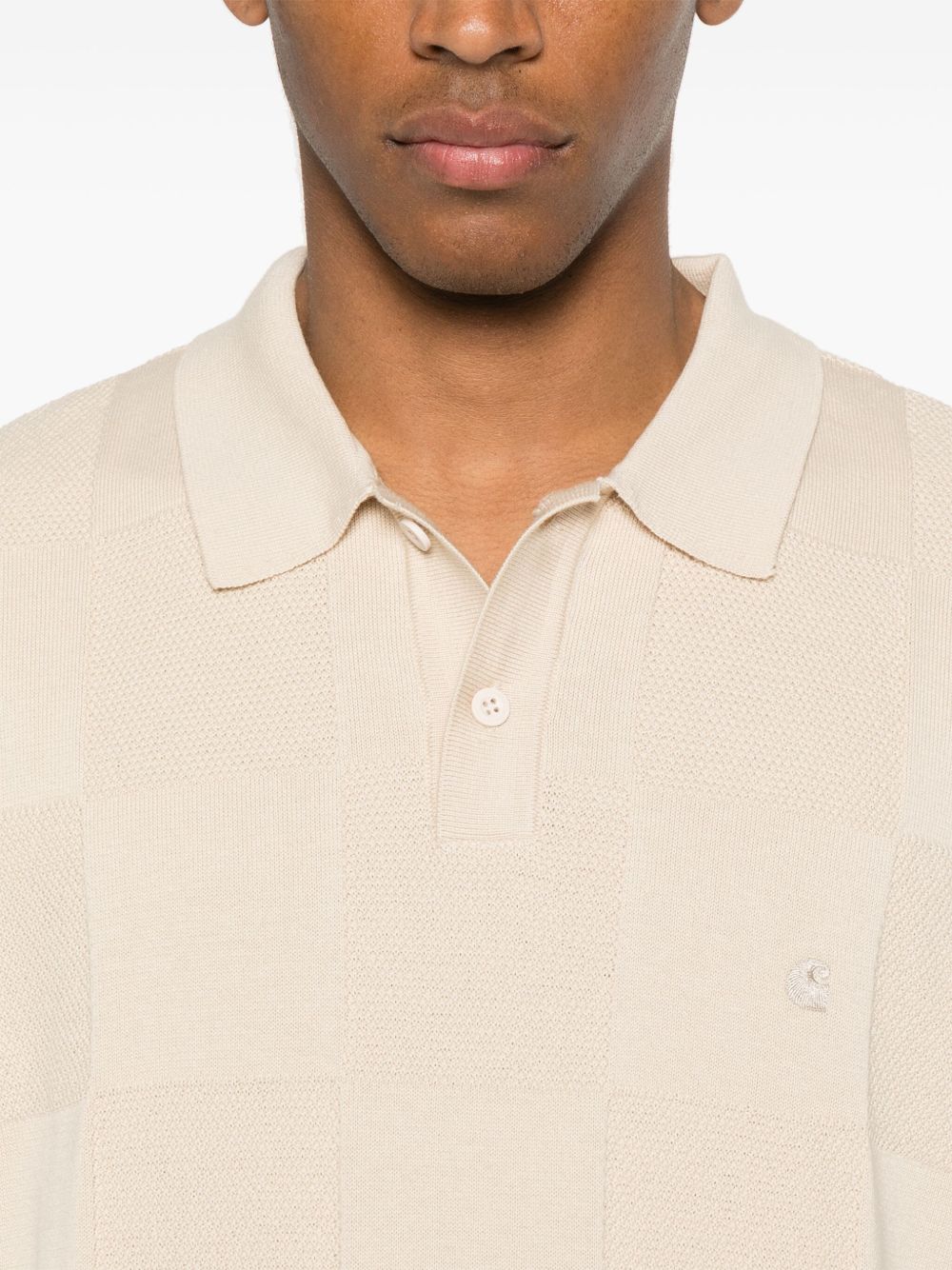 CARHARTT WIP Men's Mini Checker Polo Shirt