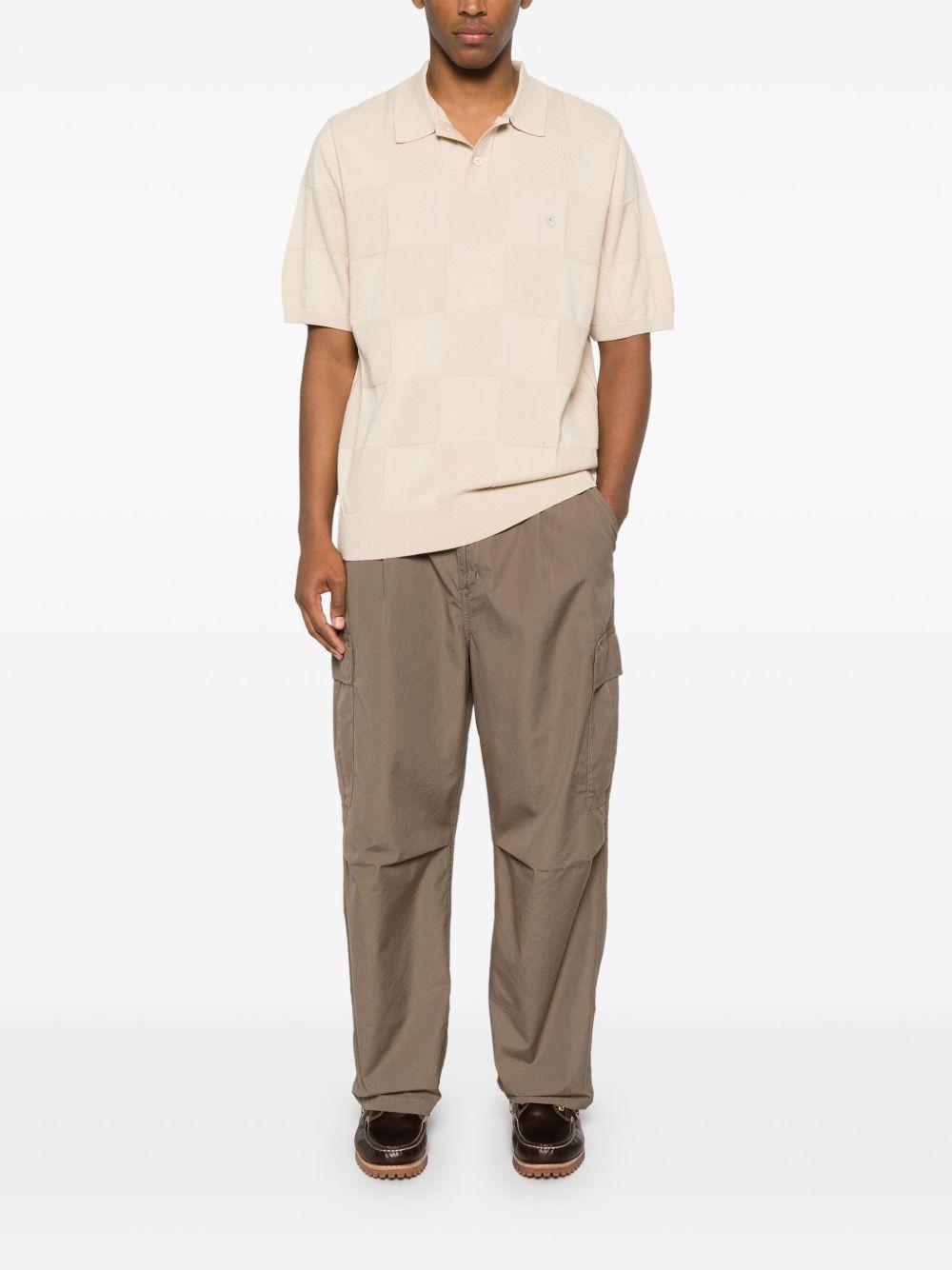 CARHARTT WIP Men's Mini Checker Polo Shirt