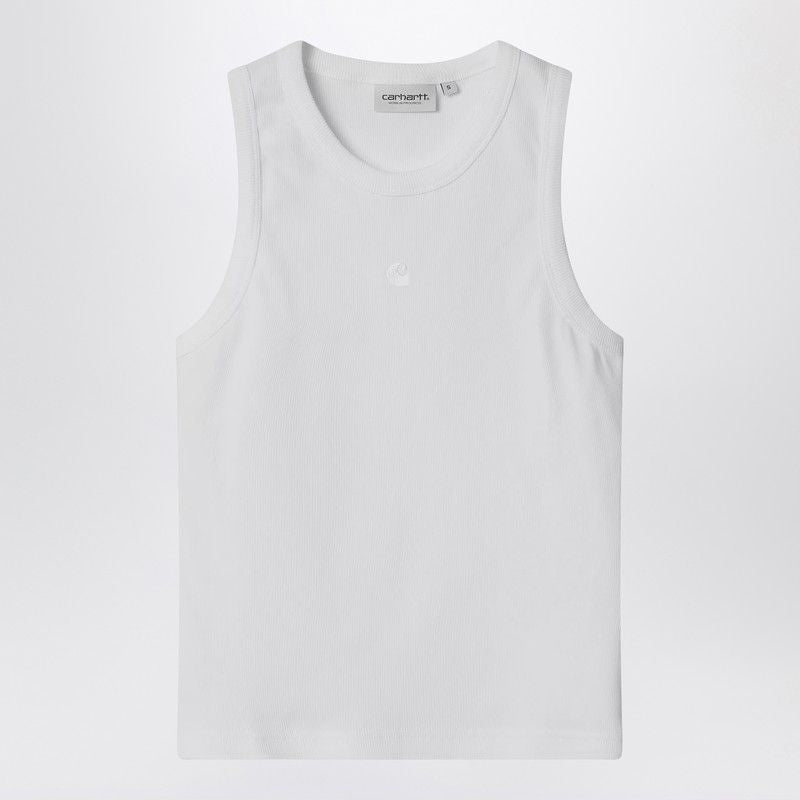 CARHARTT WIP Slim Fit Ribbed Tank Top with Crossover Back