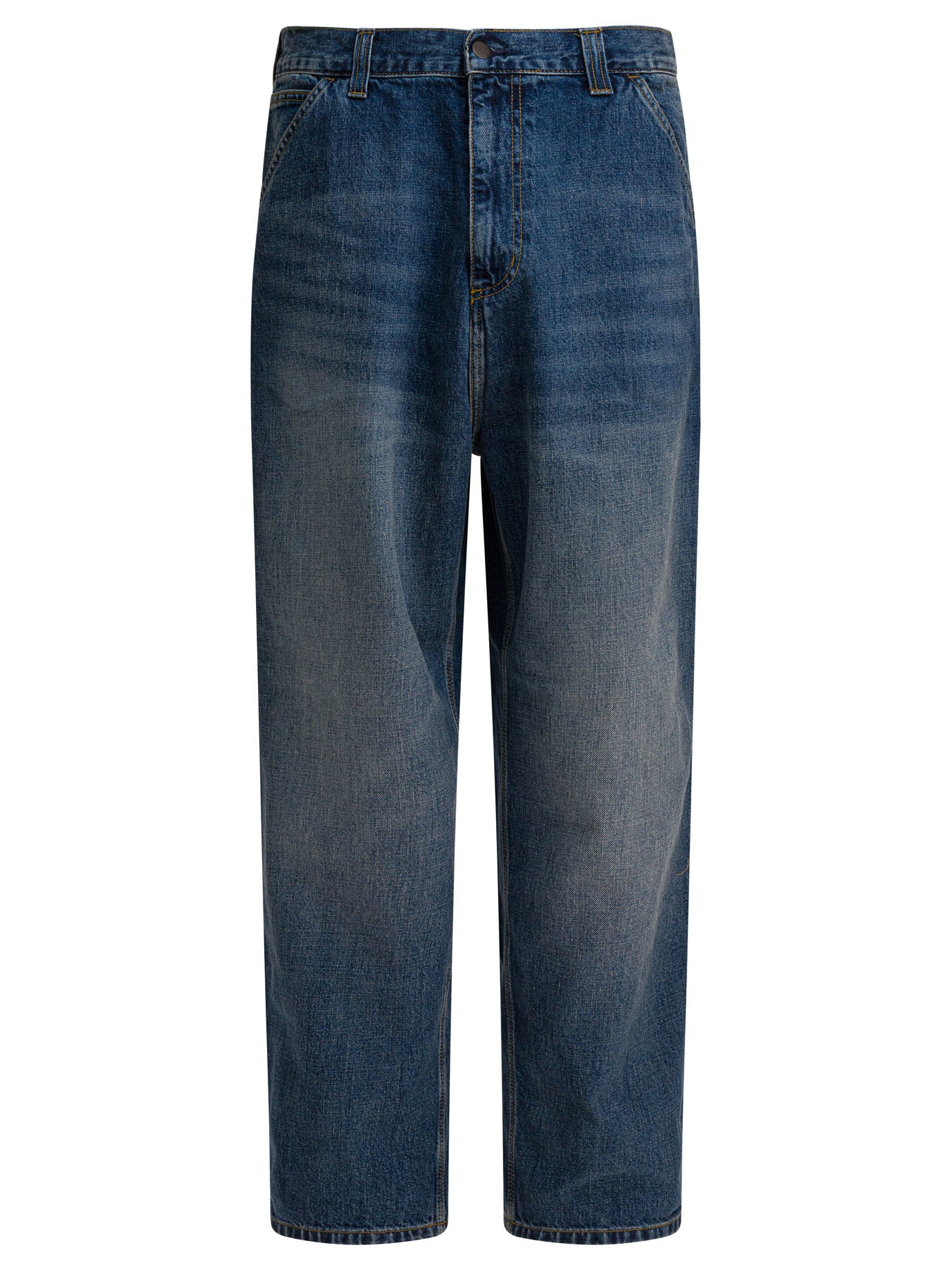 CARHARTT WIP Relaxed Fit Mid Rise Single Knee Jeans
