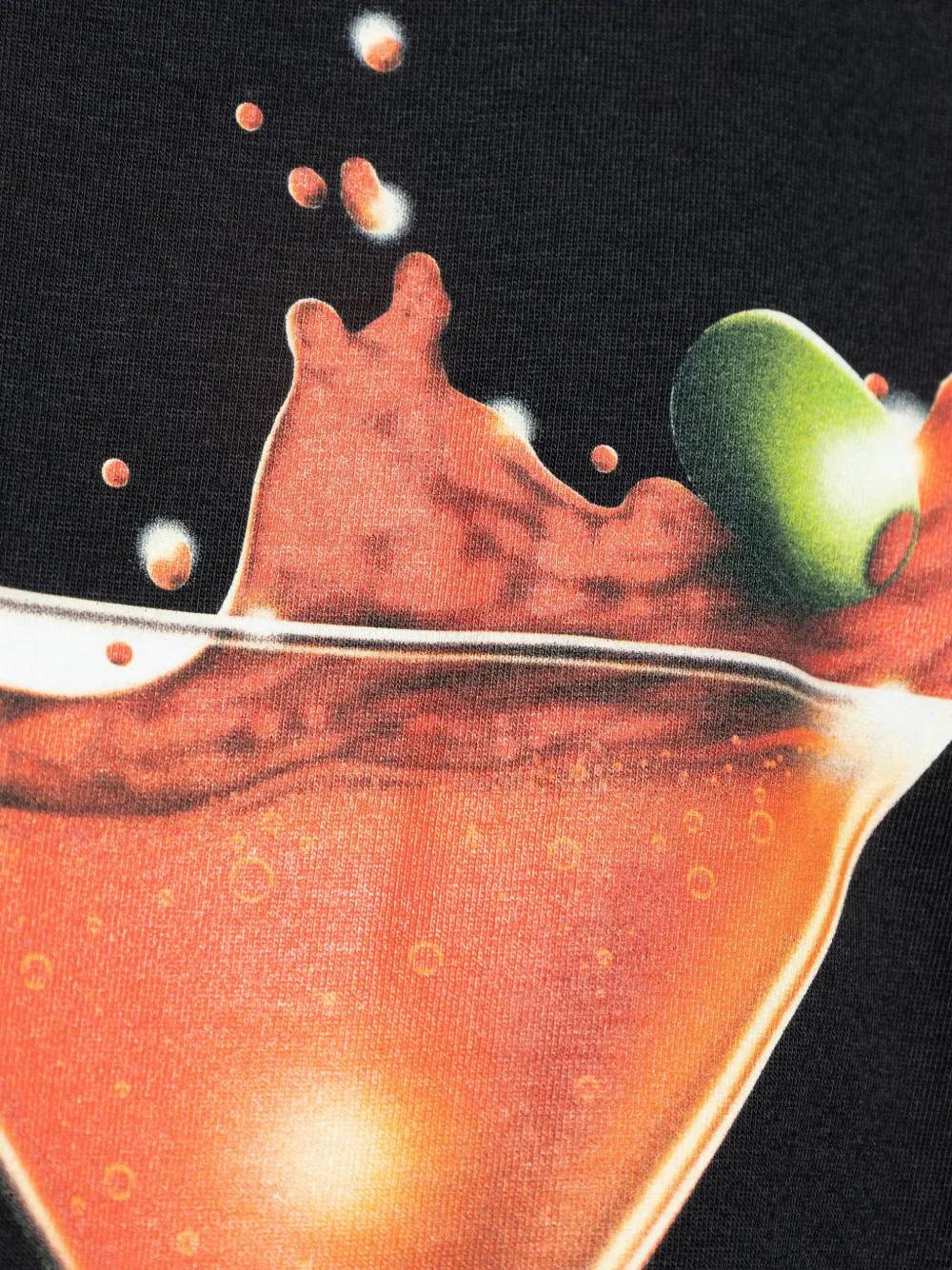 CARHARTT WIP Short Sleeve Martini Print Organic Cotton T-Shirt