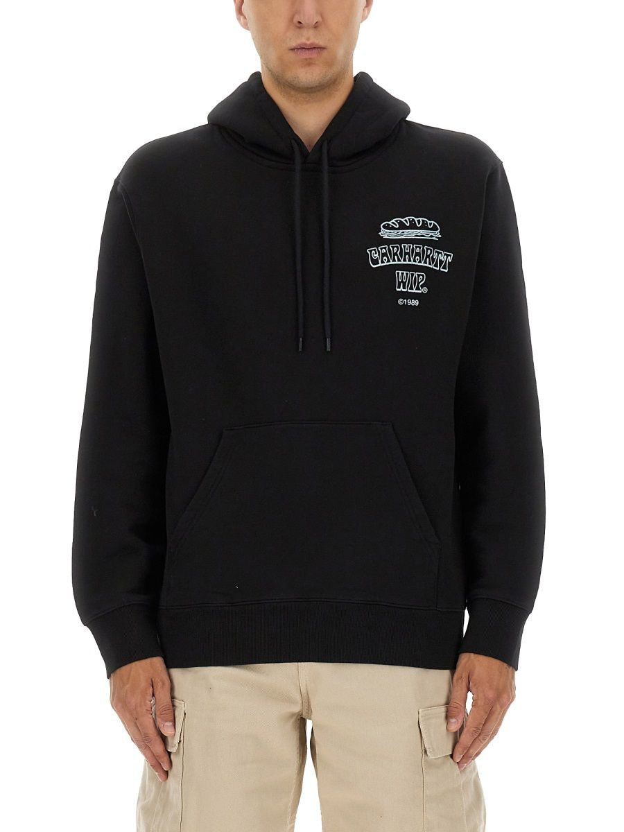 CARHARTT WIP Classic Logo Cotton Hoodie - Men's