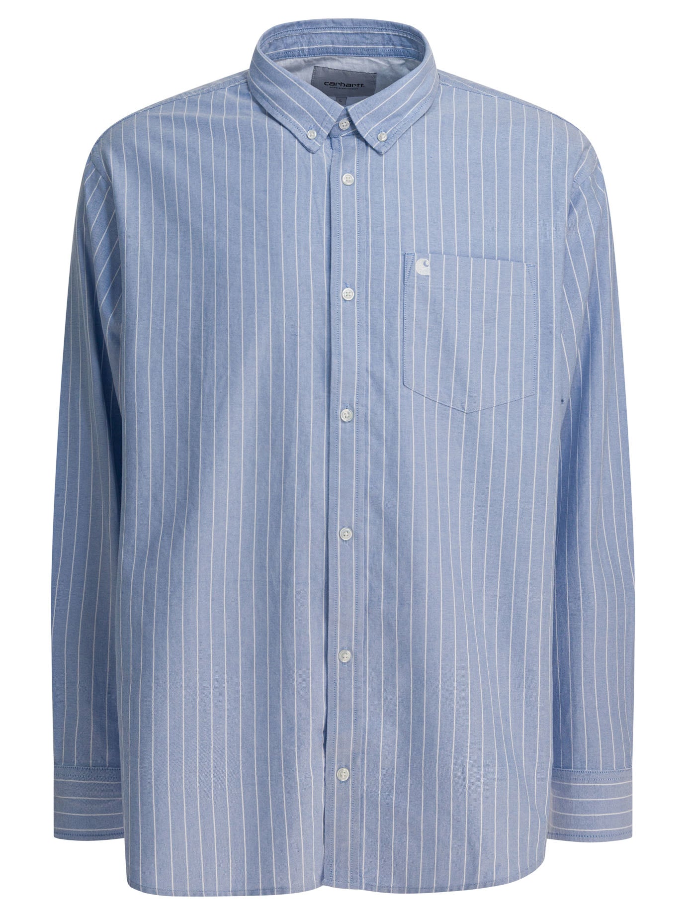 CARHARTT WIP Men's Long Sleeve Striped Regular Fit Shirt