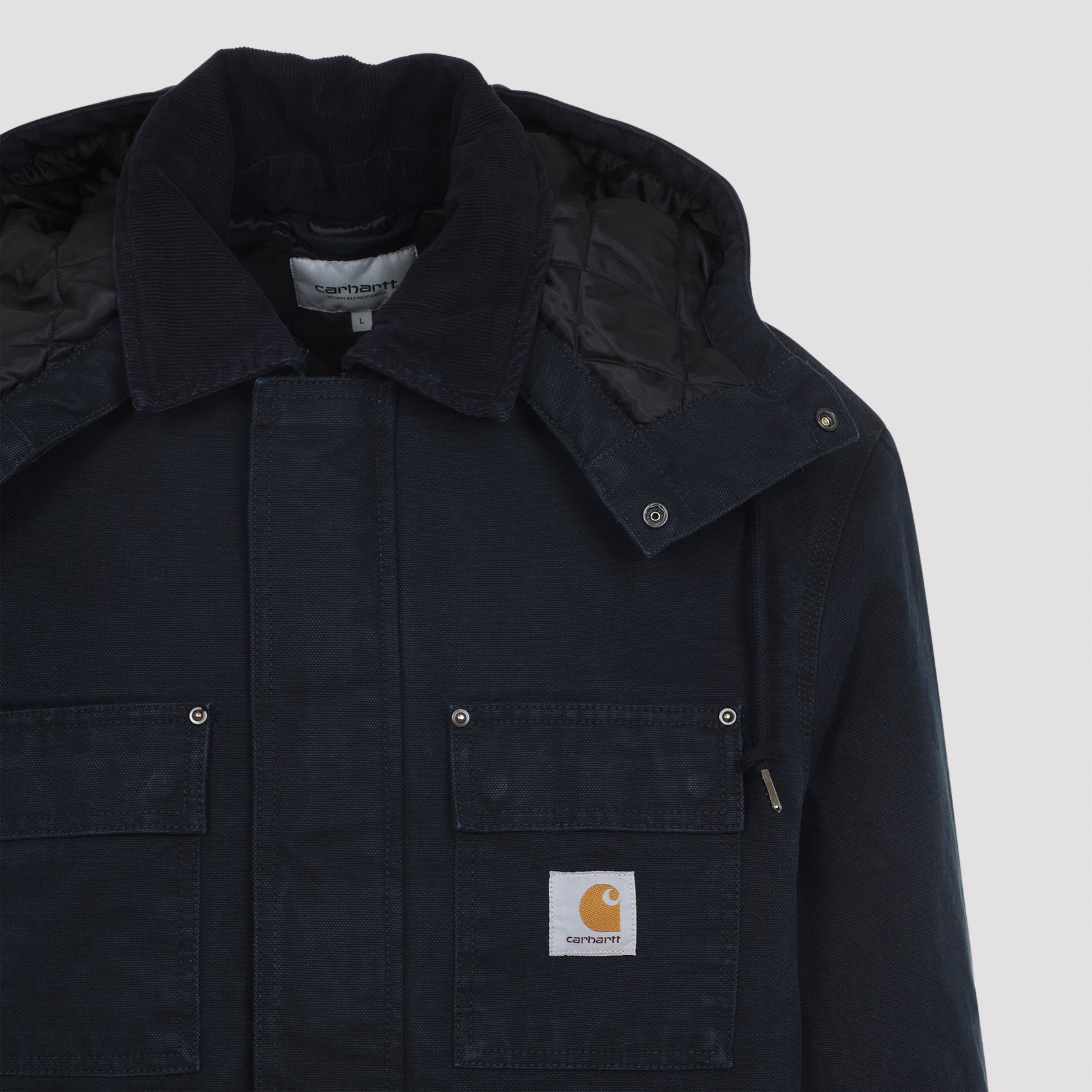 CARHARTT WIP Cotton Ambel Jacket with Detachable Hood for Men