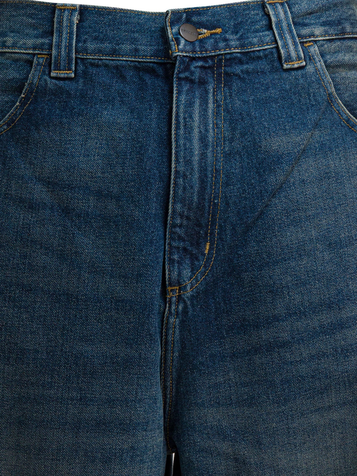 CARHARTT WIP Men's Relaxed Fit Mid Waist Jeans