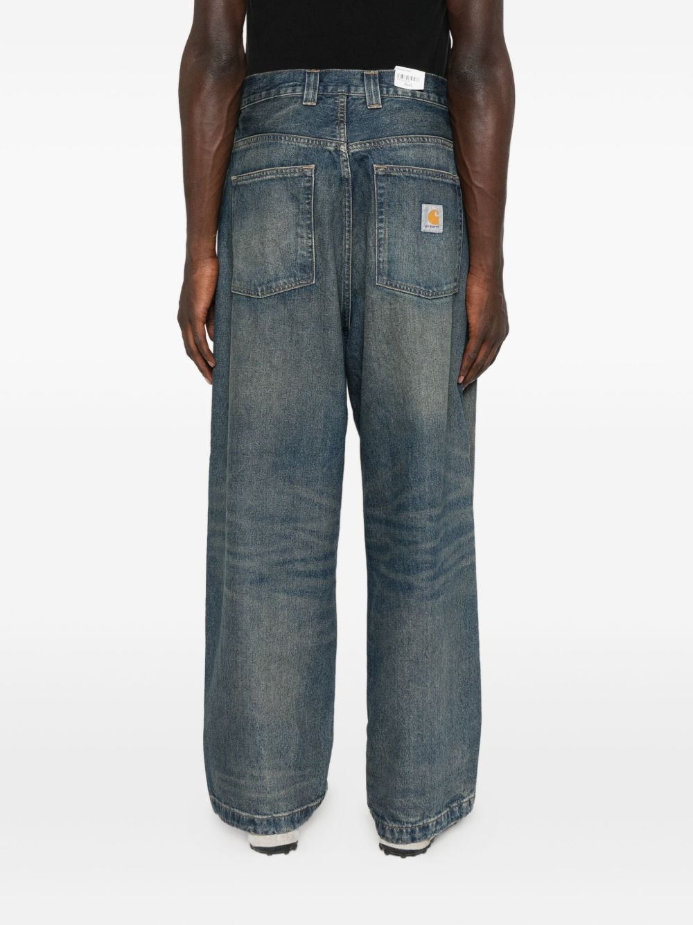 CARHARTT WIP Men's Relaxed Fit Mid Waist Jeans
