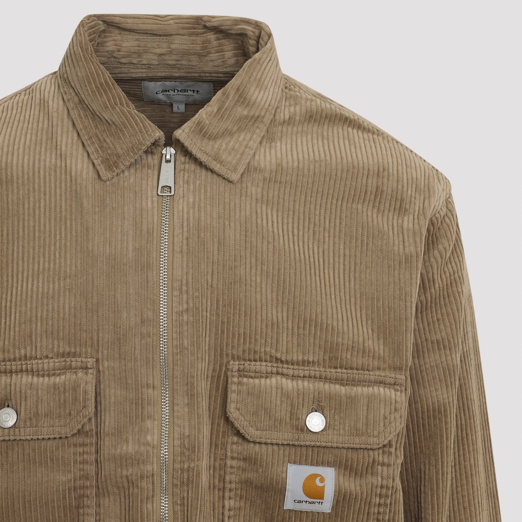 CARHARTT WIP Leather Cotton Reynold Shirt Jacket for Men