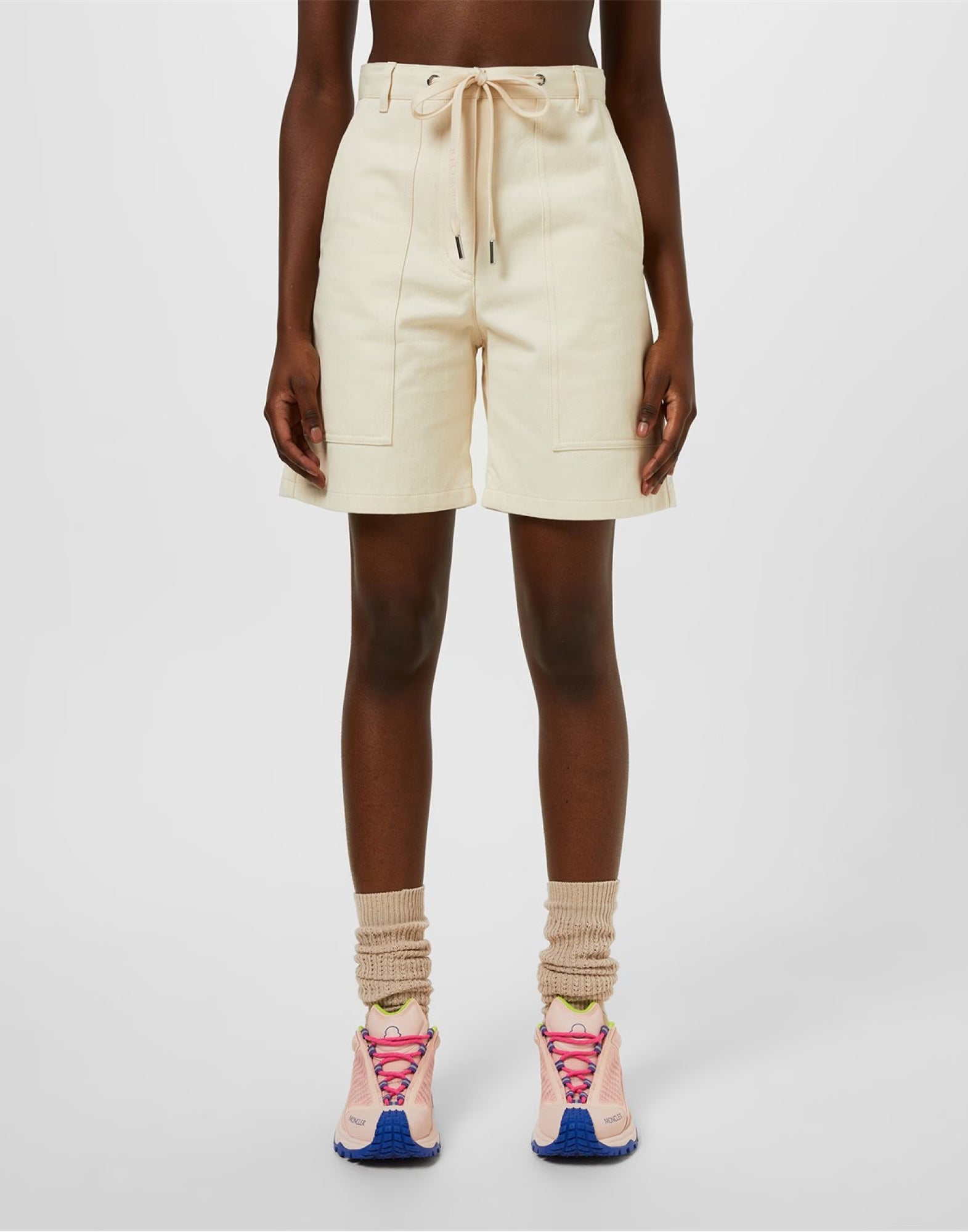 MONCLER Knee-Length Drawstring-Waist Shorts for Women