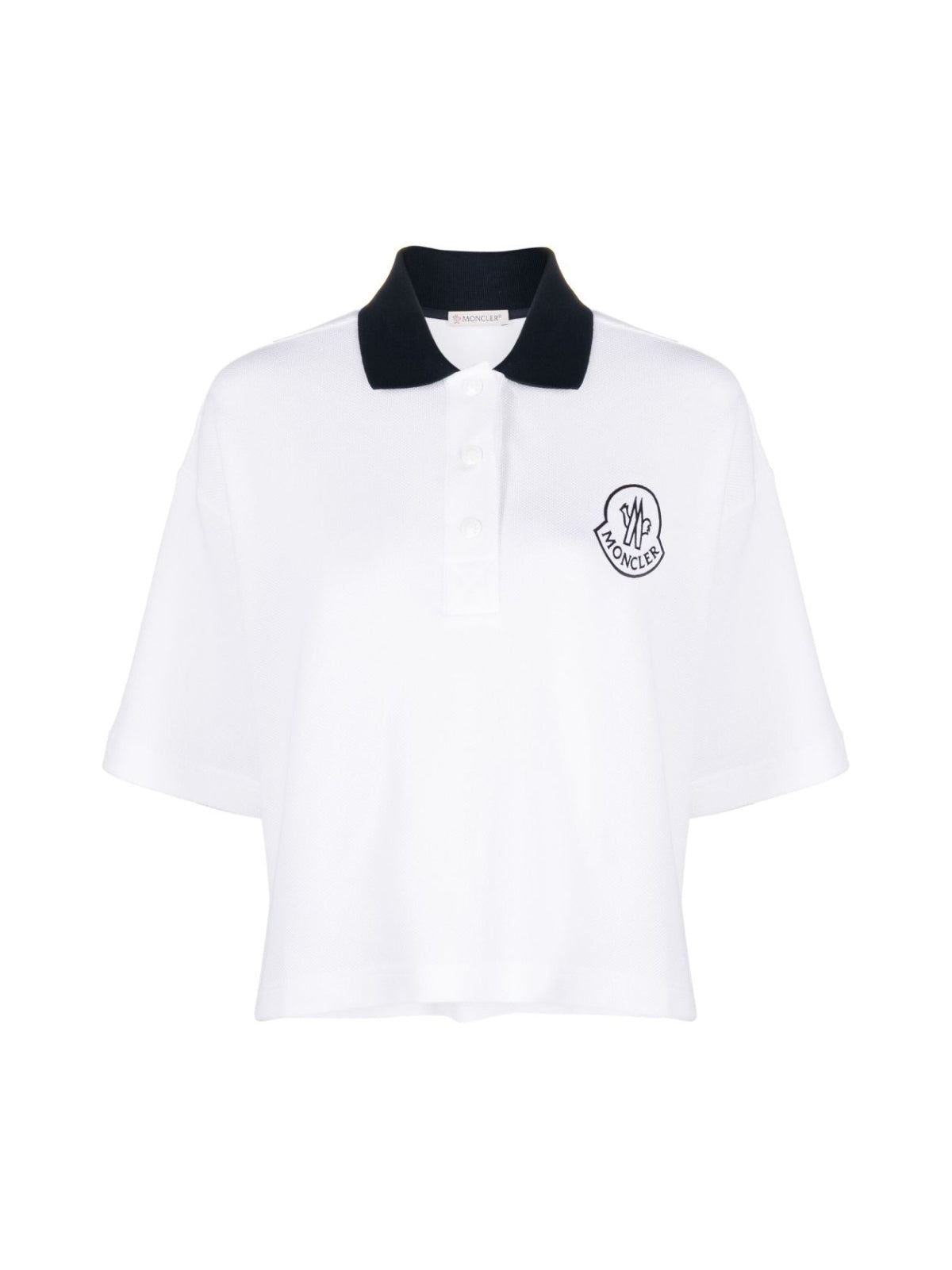 MONCLER Embroidered Logo Short-Sleeved Polo Shirt