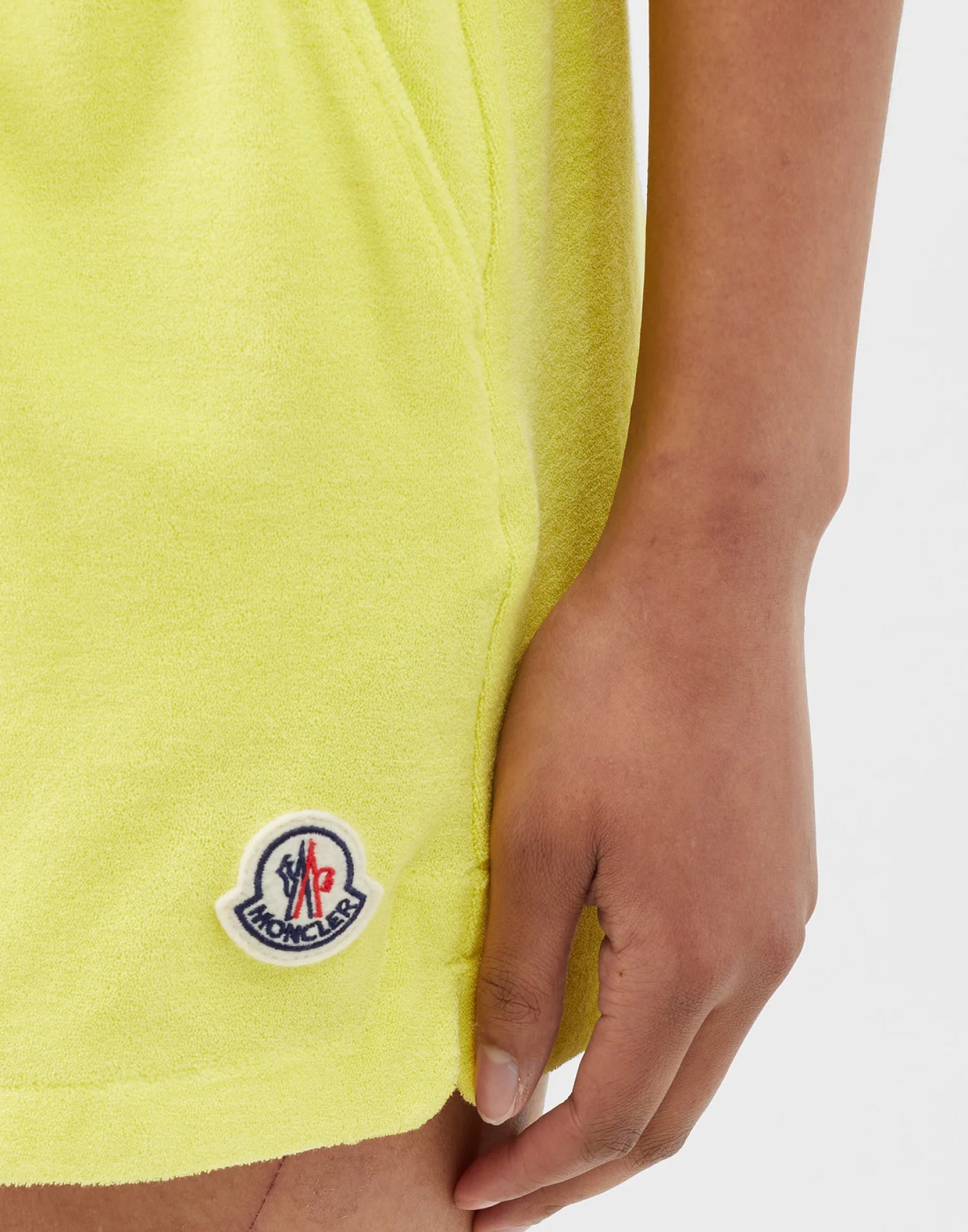 MONCLER Logo Patch Terry Mini Shorts for Women