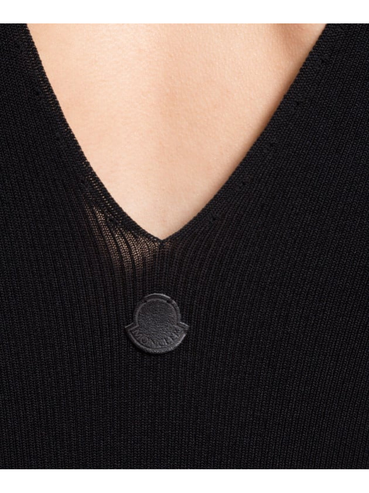 MONCLER Knit Logo Midi Dress - Sleek and Stylish