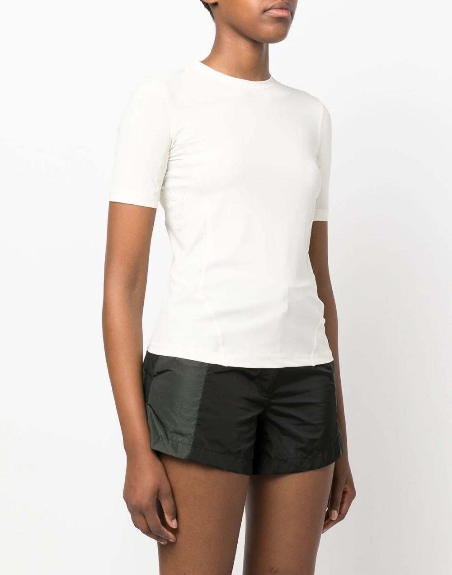 MONCLER Logo Print Stretch T-Shirt for Women