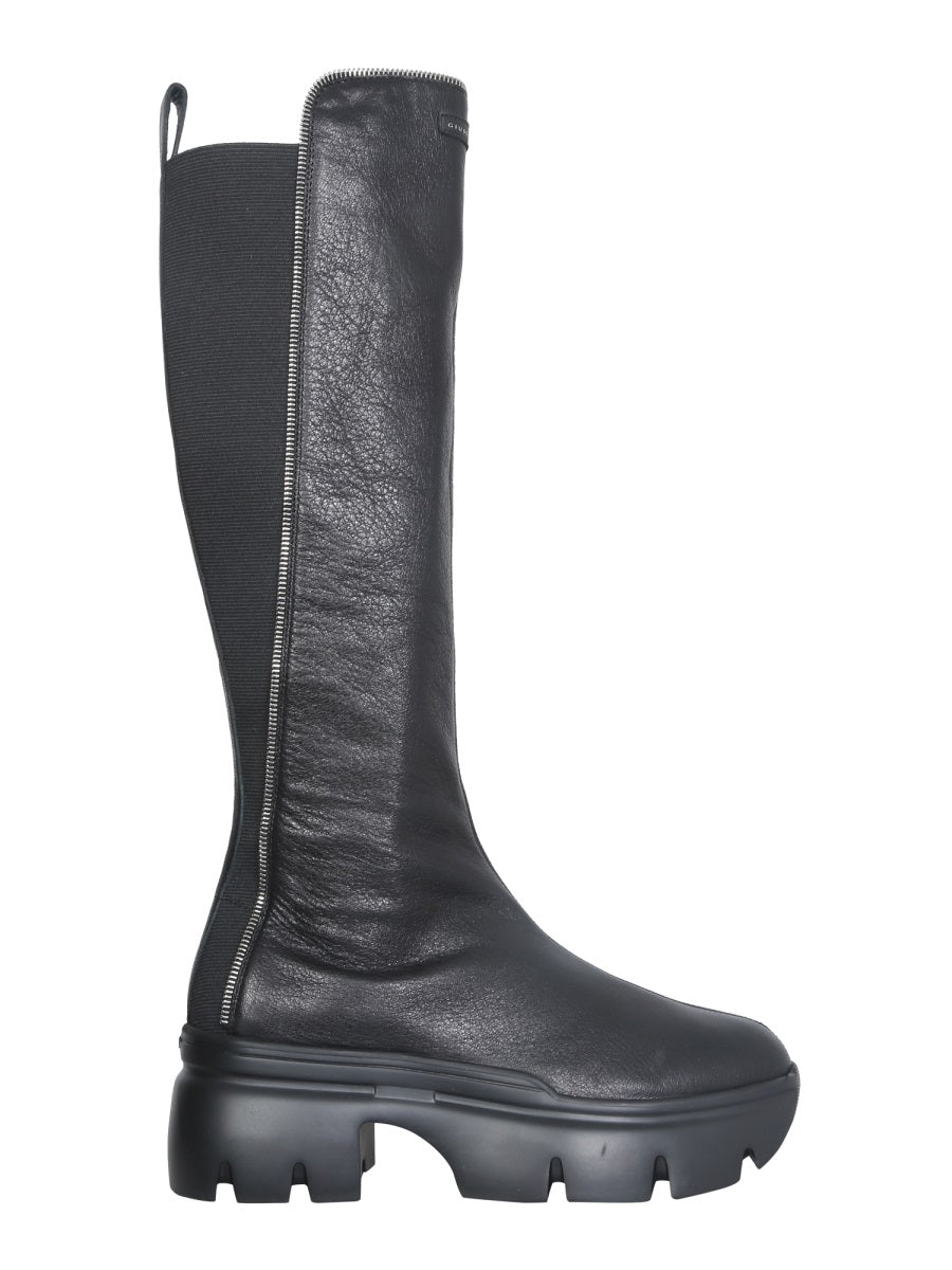 GIUSEPPE ZANOTTI Zip Apocalypse Mini Heeled Boots