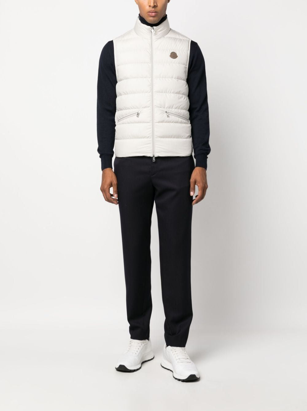 MONCLER Men's Virgin Wool Trousers for Fall 2023
