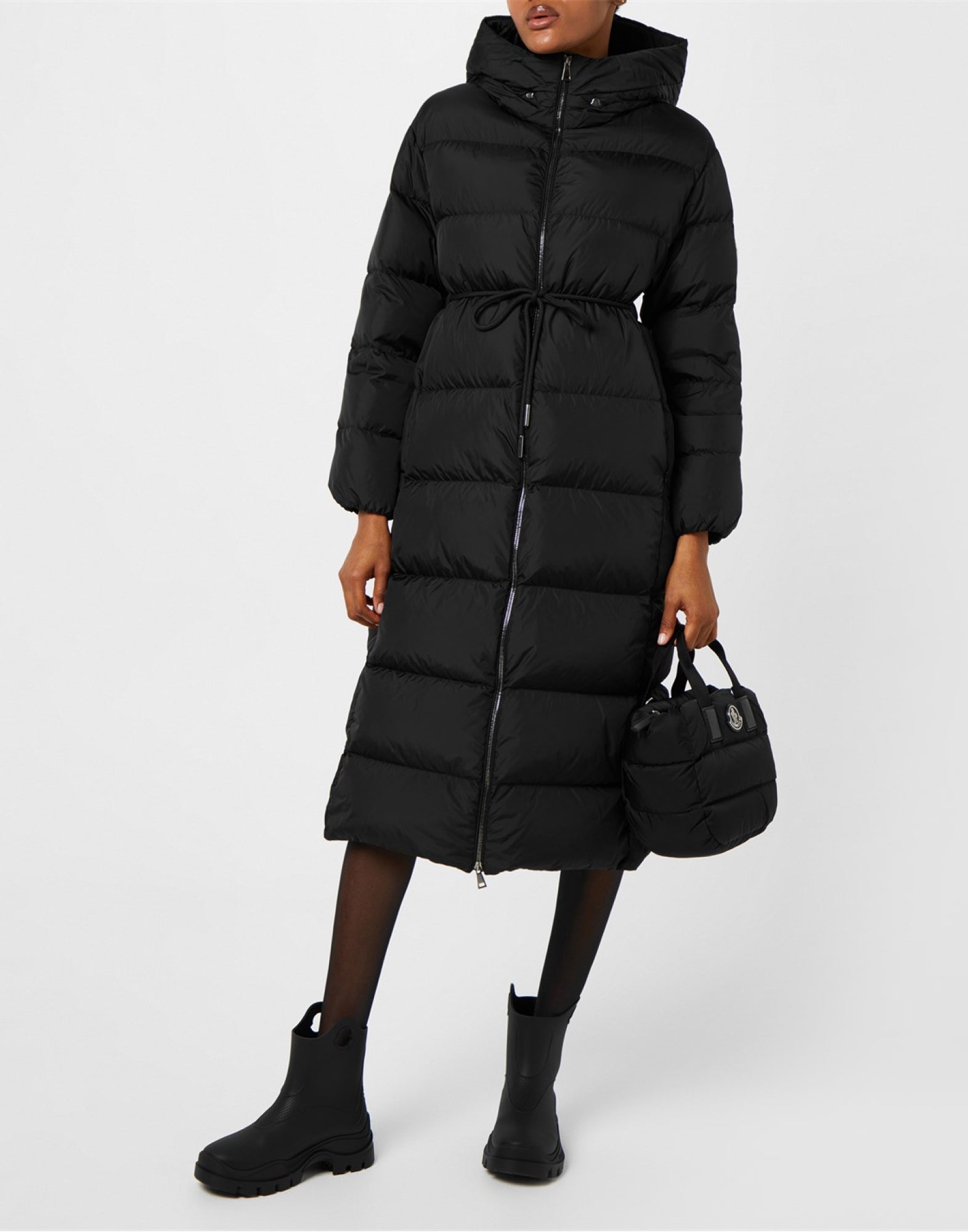 MONCLER Misty Logo Round Toe Rain Boots for Women