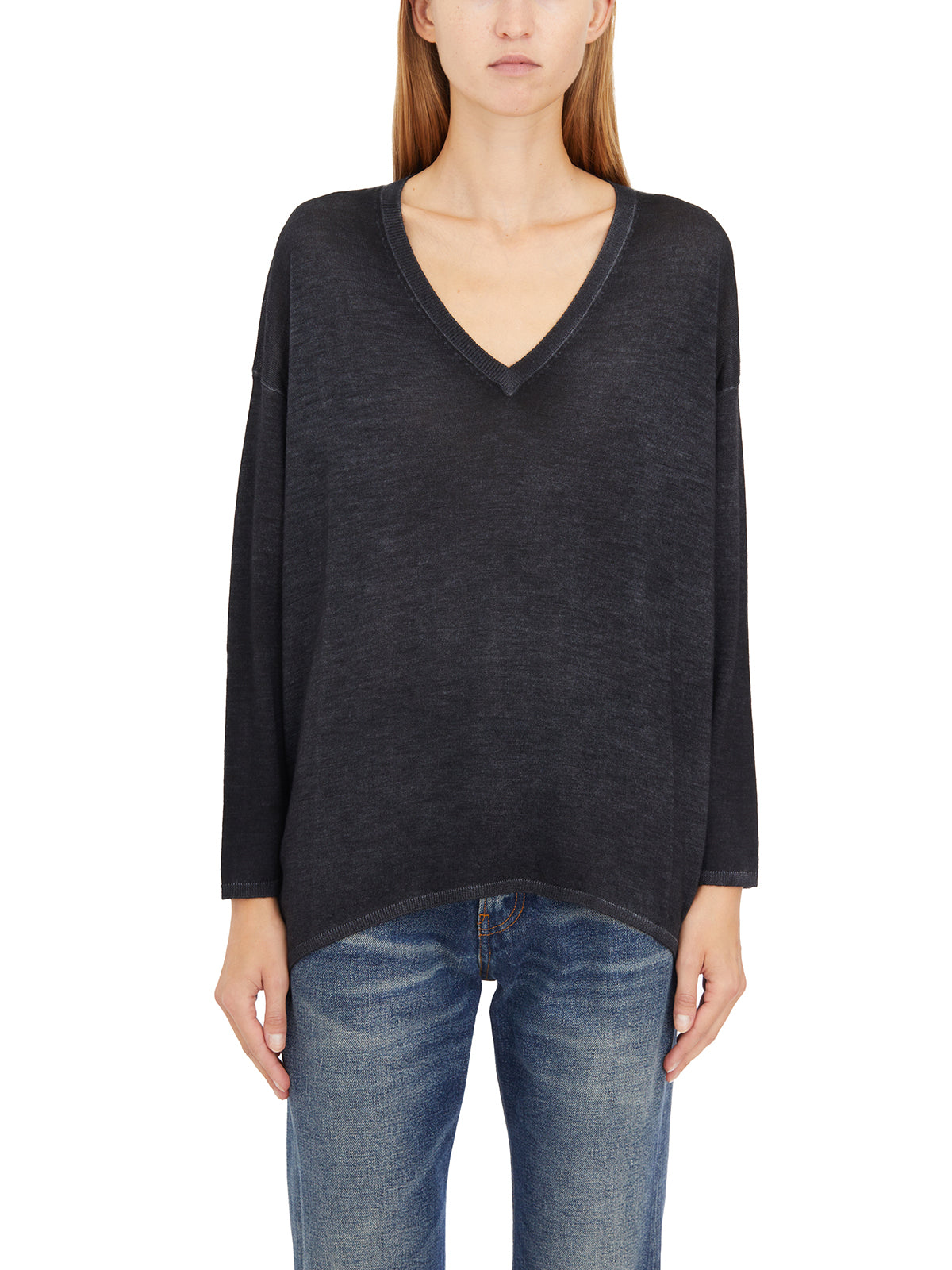 AVANT TOI Cashmere & Silk V-Neck Sweater (Size S)