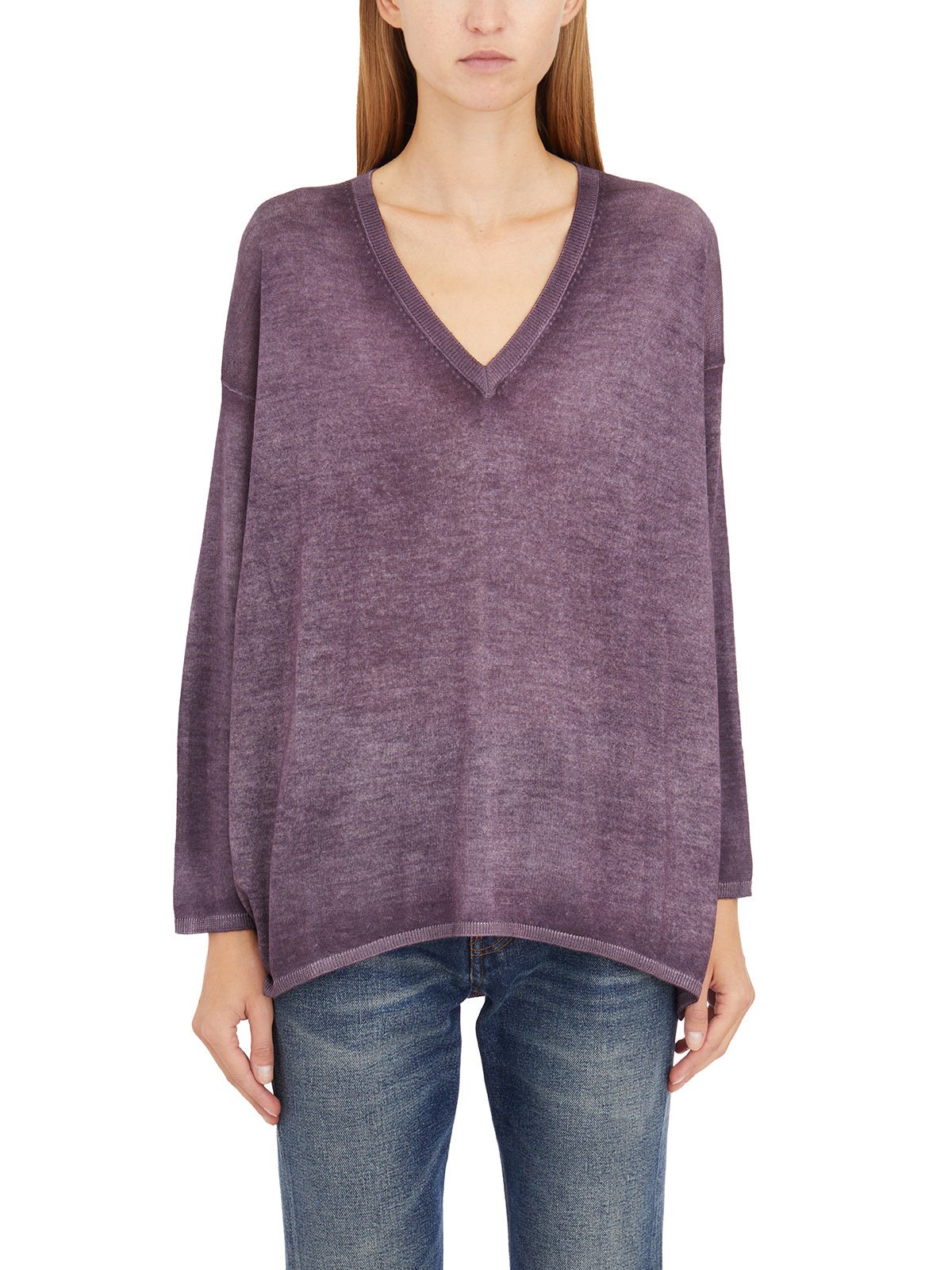 AVANT TOI V-Neck Cashmere and Silk Sweater - Size S
