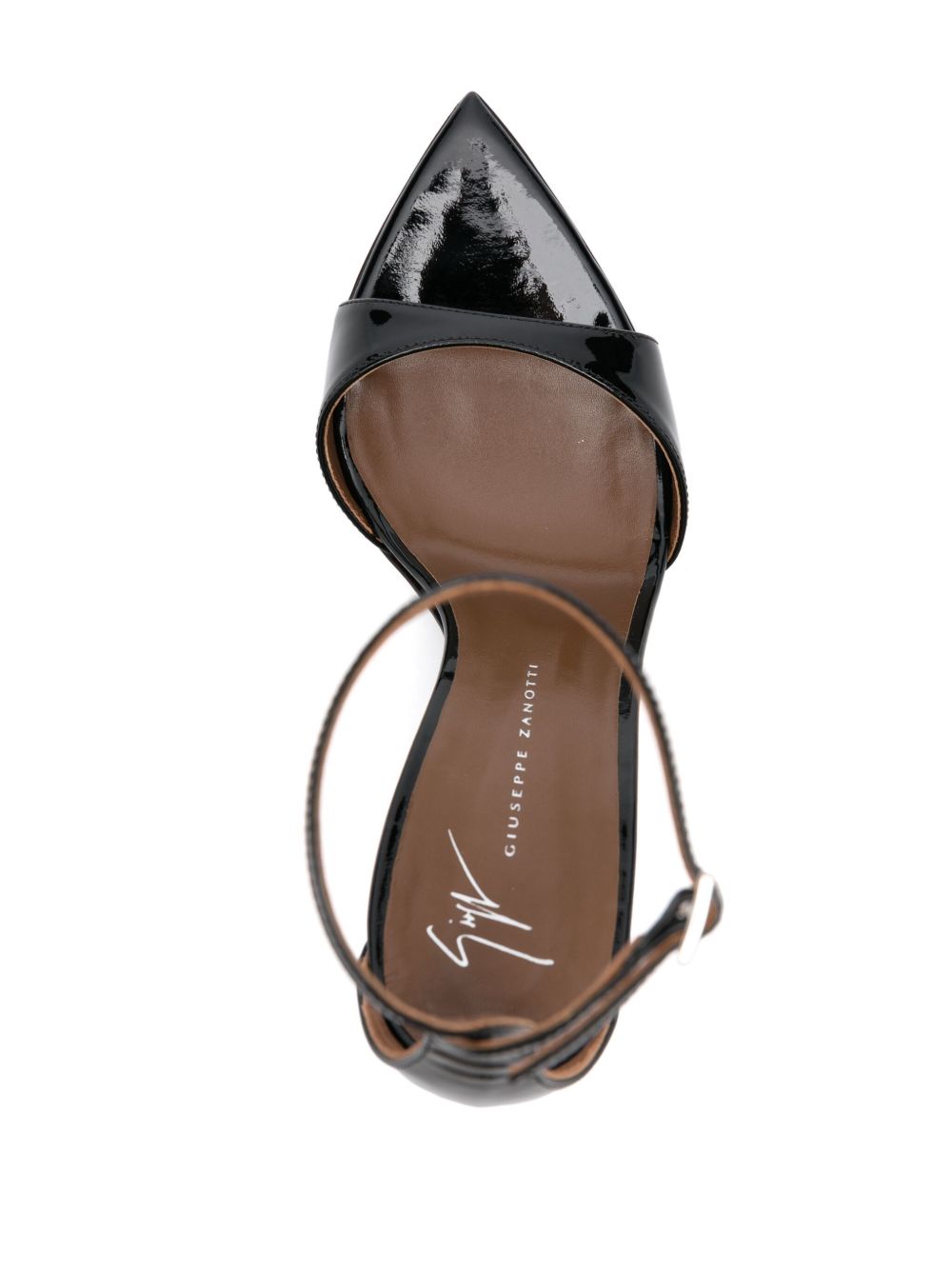 GIUSEPPE ZANOTTI Intriguing Patent Leather Sandals with High Stiletto Heel