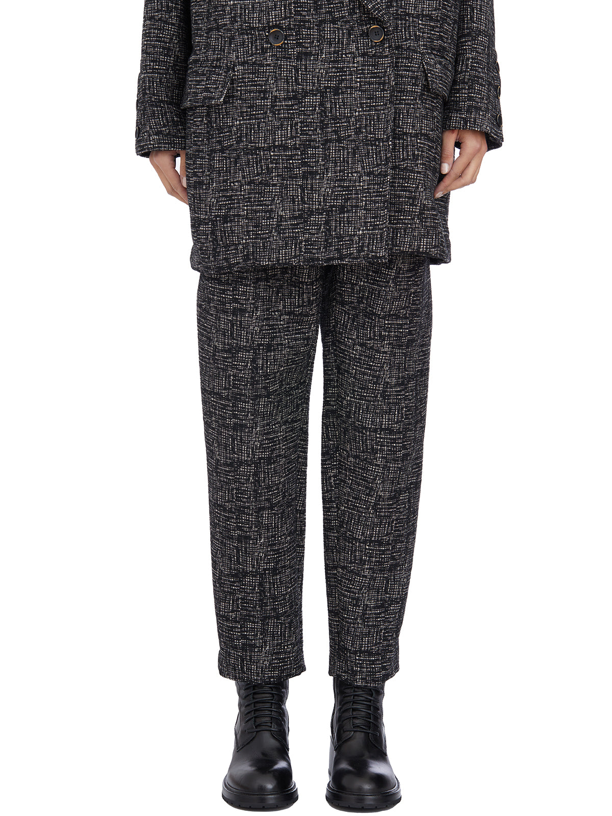 NOSTRASANTISSIMA Carrot Fit Trousers with Laces - Size 40