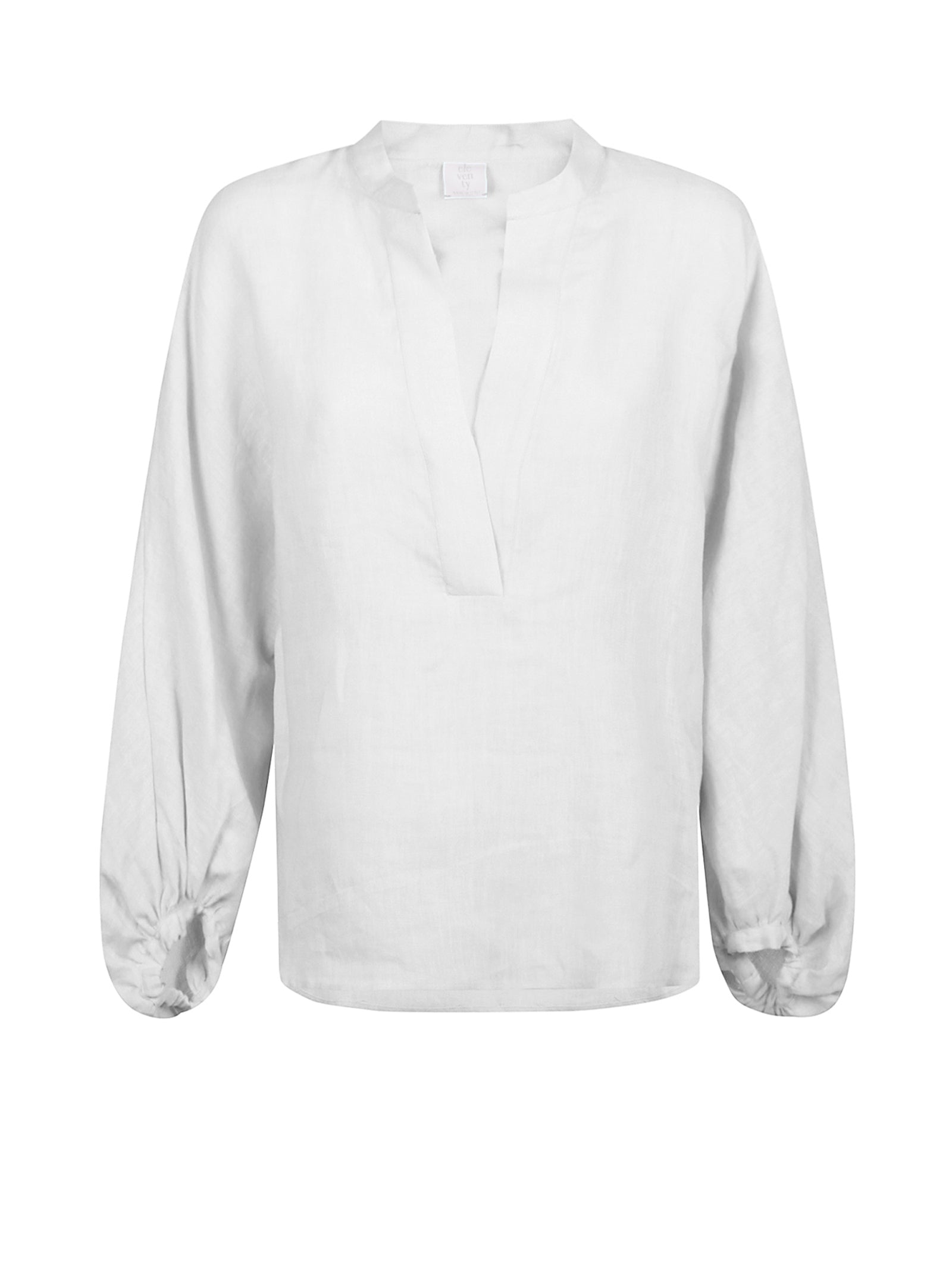 ELEVENTY Women's Linen Shirt with V Opening