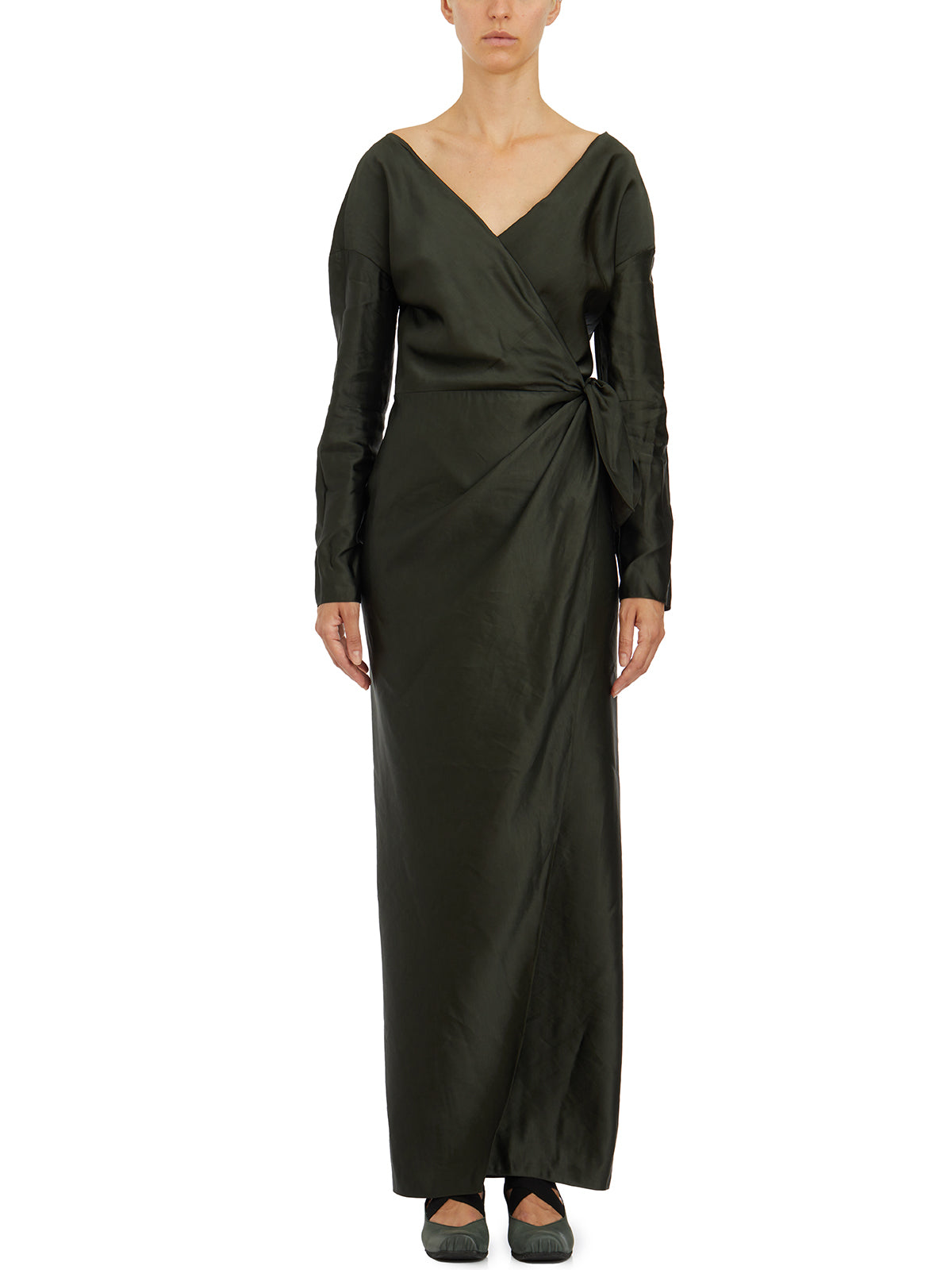 CORTANA Linen and Viscose Mini Dress with Long Sleeves - Size 36