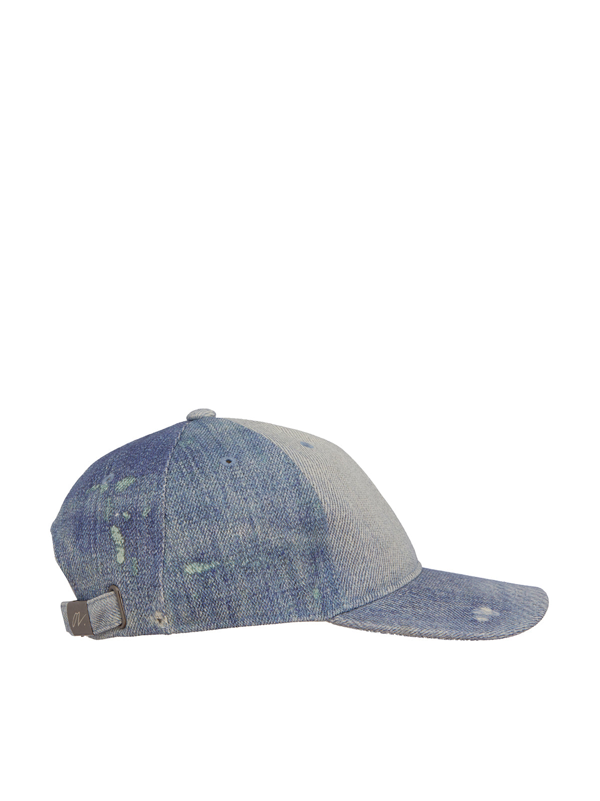 OUR LEGACY Men's Adjustable 3D Print Denim Cap