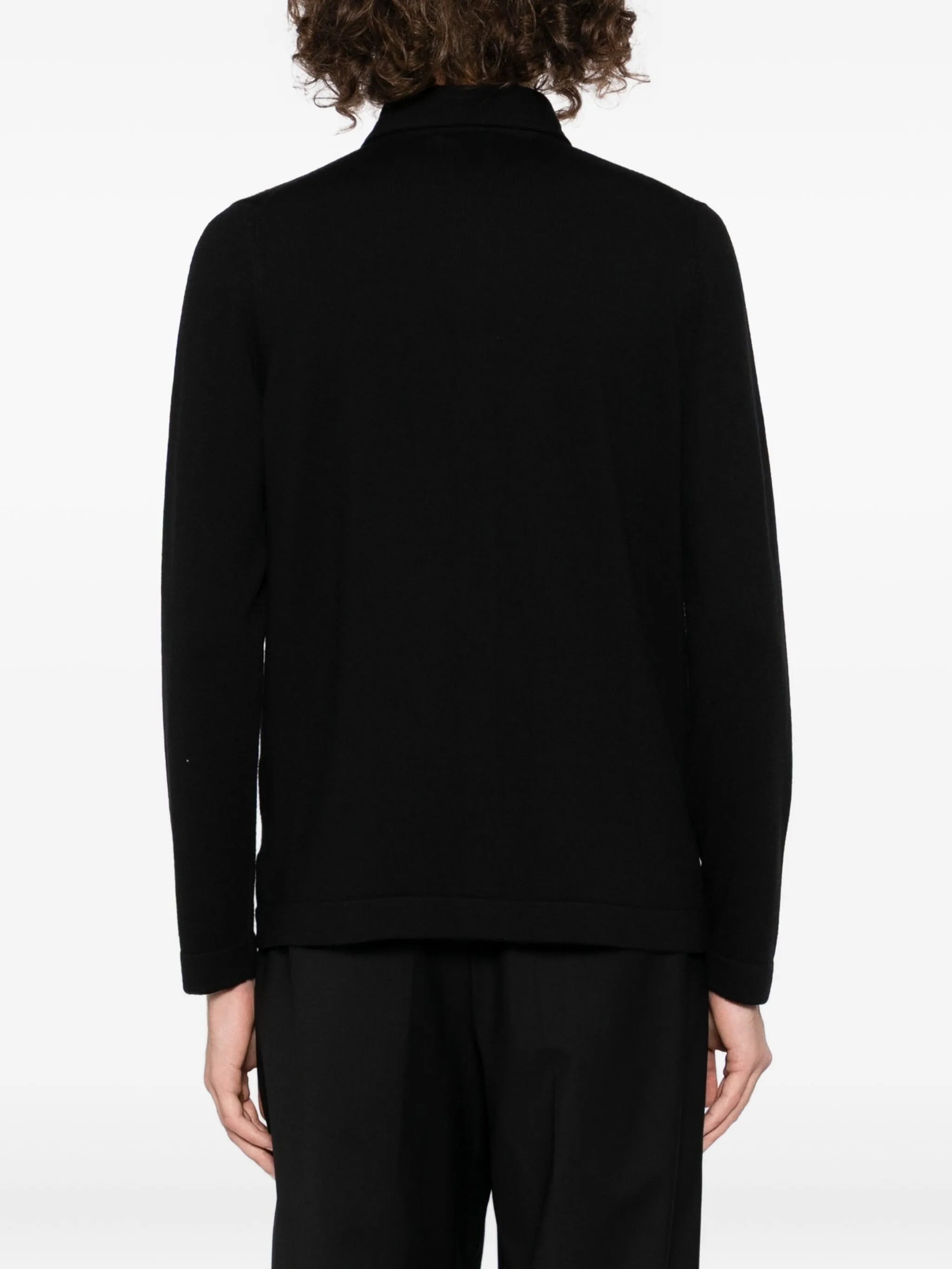 TAGLIATORE Classic Wool Cardigan with Shirt Collar - FW25