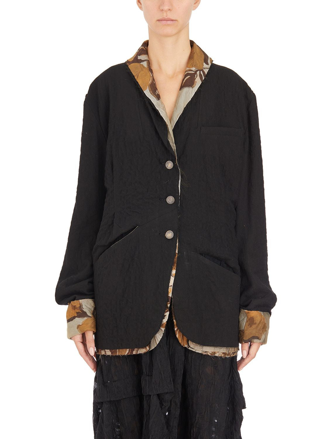 CHIAHUNG SU Reversible Jacket with Two Button Closure - Size M