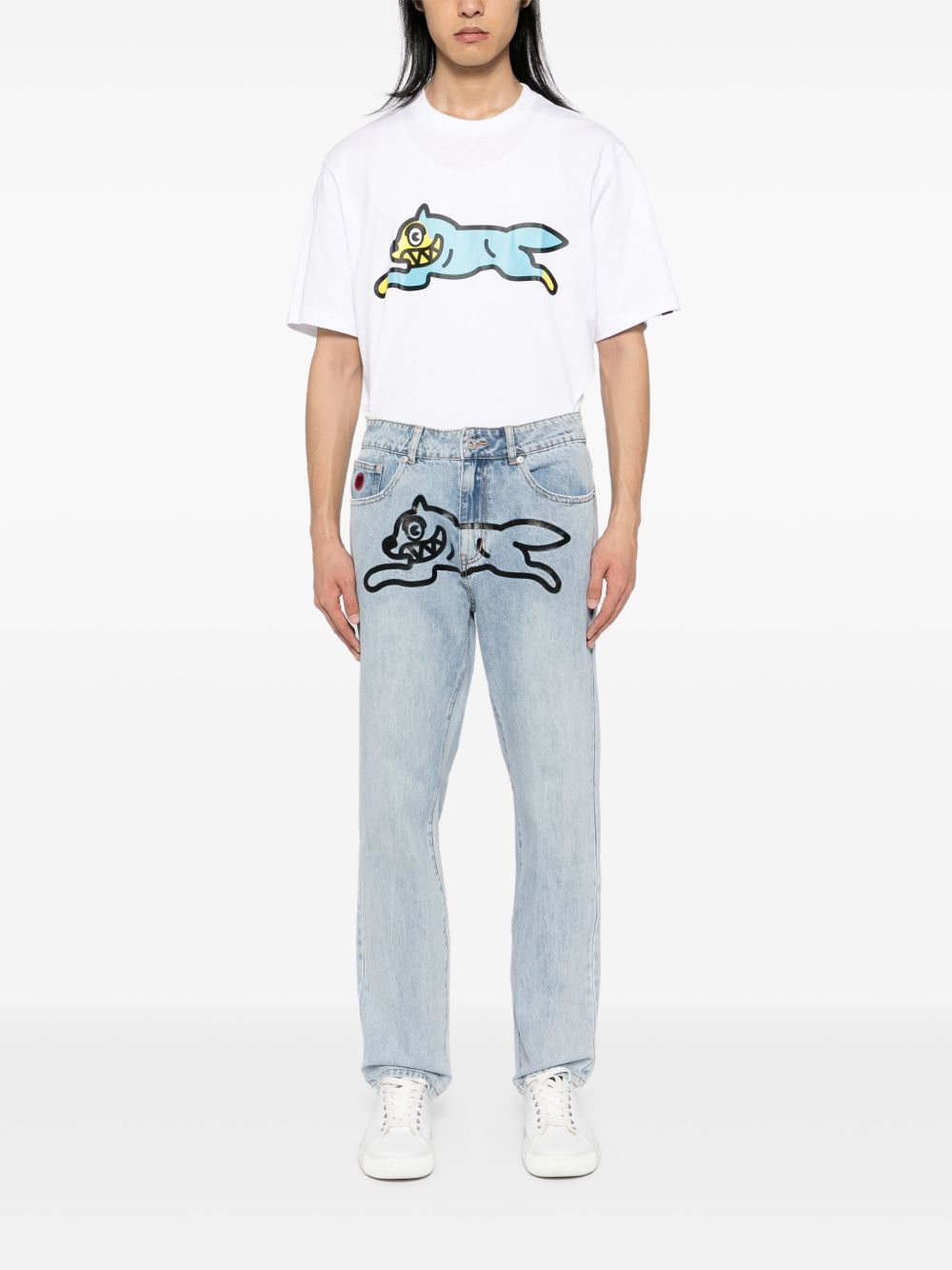 BILLIONAIRE BOYS CLUB Running Dog Cotton T-Shirt