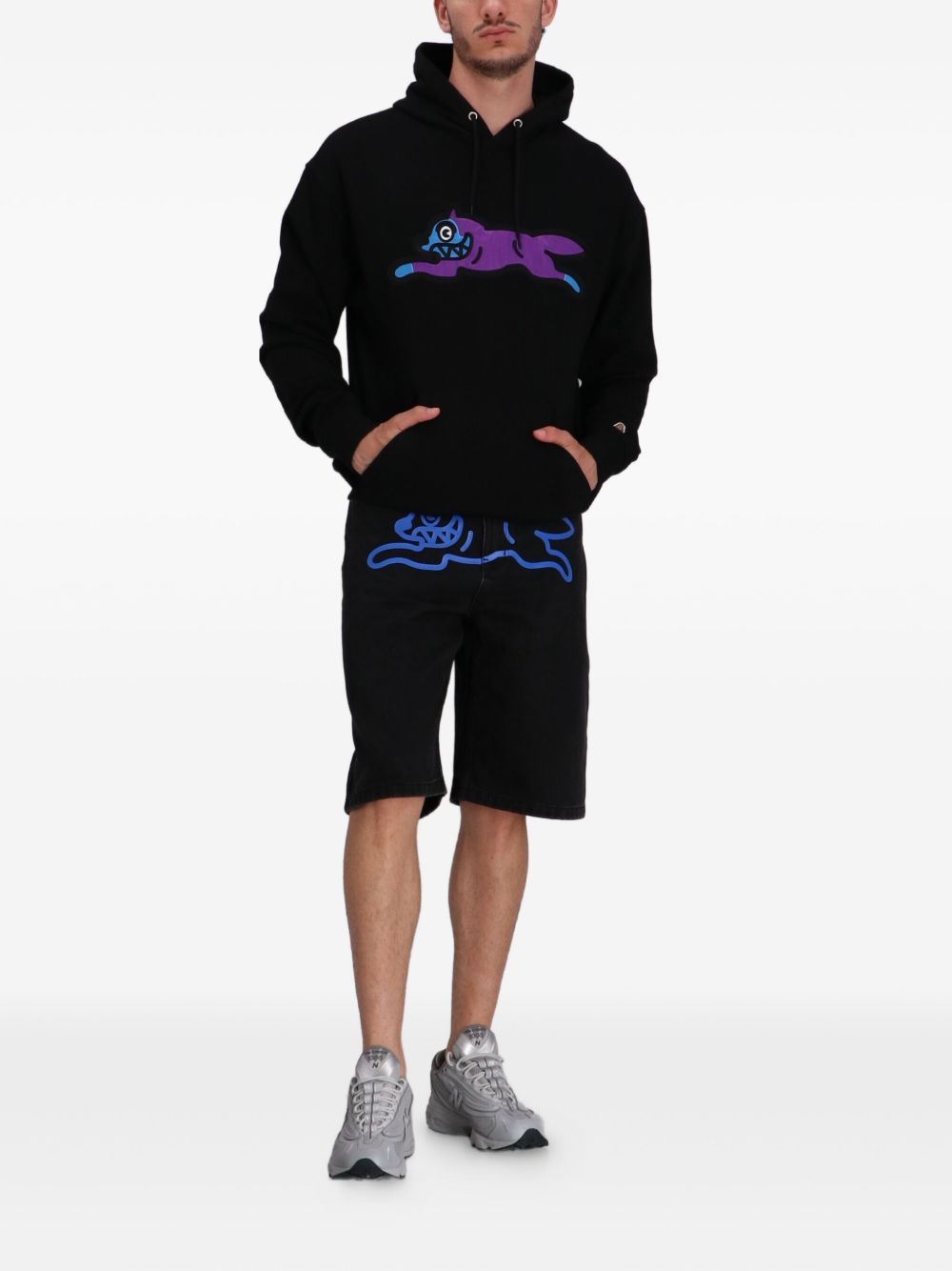 BILLIONAIRE BOYS CLUB Dog Motif Pullover Hoodie