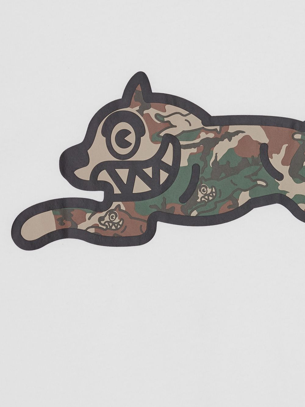 BILLIONAIRE BOYS CLUB Running Dog Cotton T-Shirt - Short Sleeve Crew Neck