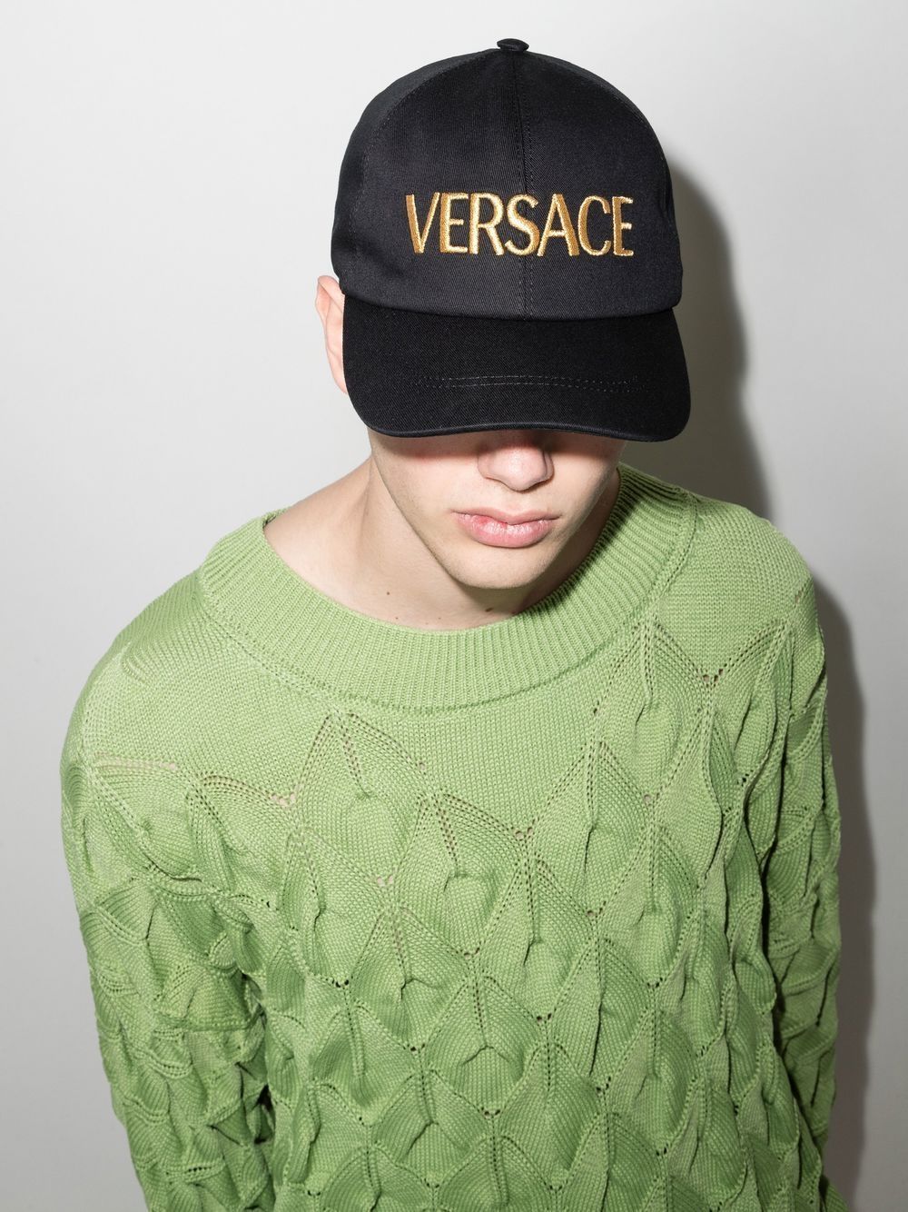 VERSACE Embroidered Logo Baseball Cap
