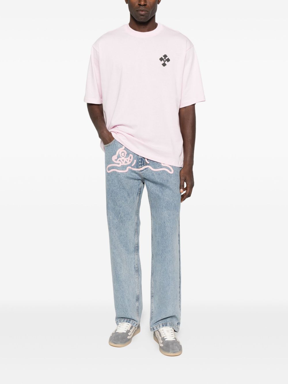 BILLIONAIRE BOYS CLUB Running Dog Denim Jeans for Men - Straight Leg Style