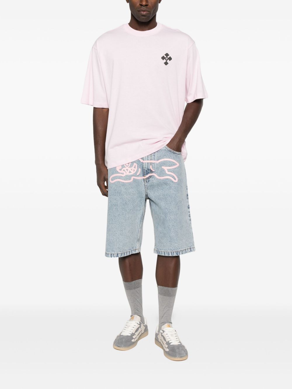 BILLIONAIRE BOYS CLUB Men's Running Dog Denim Shorts