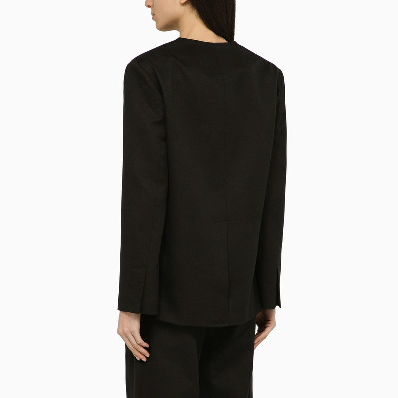 LOULOU STUDIO Double-Breasted Cotton and Linen Jacket