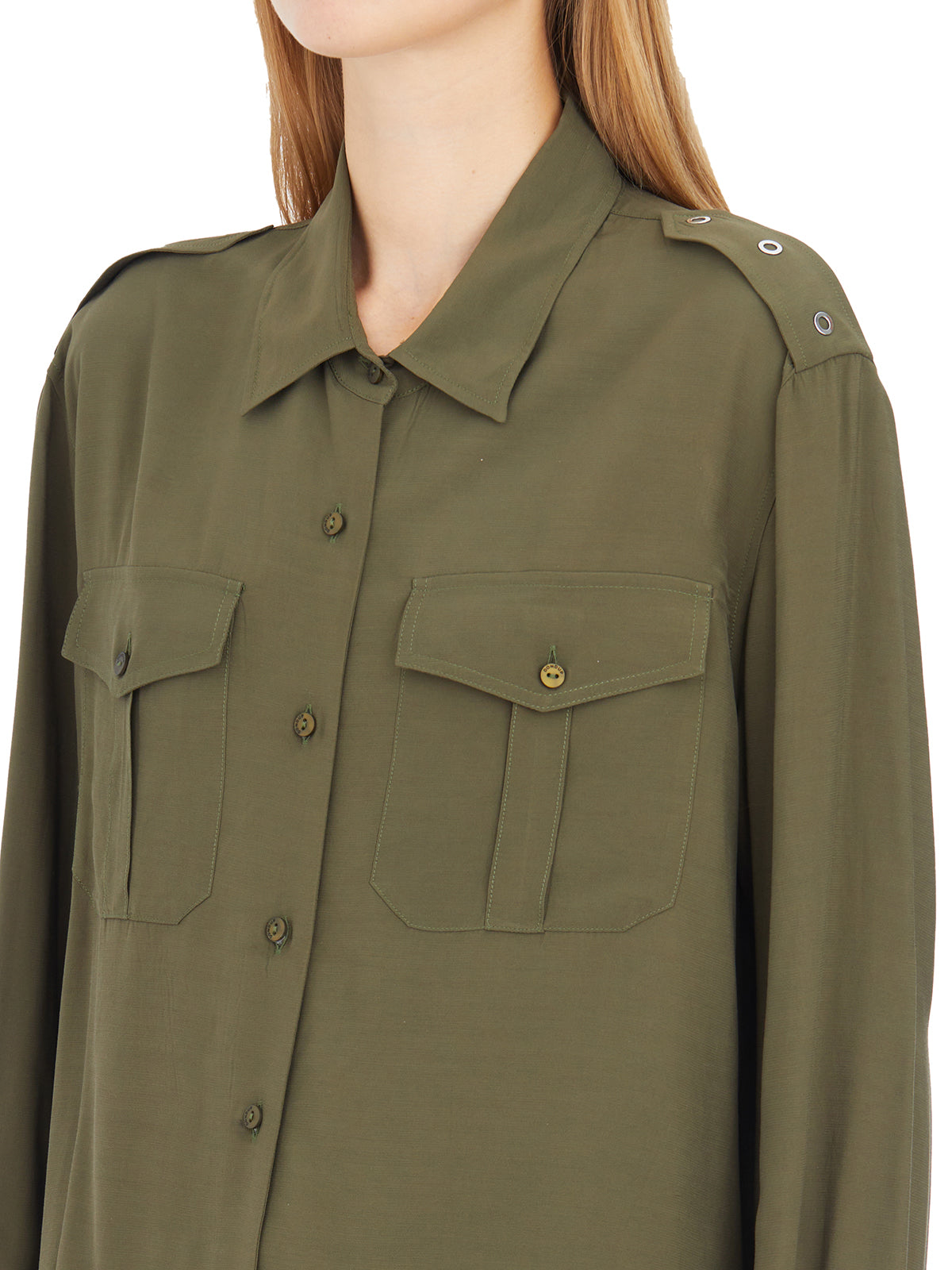 DONDUP Chic Women's Shirt with Front Pockets - Size 40