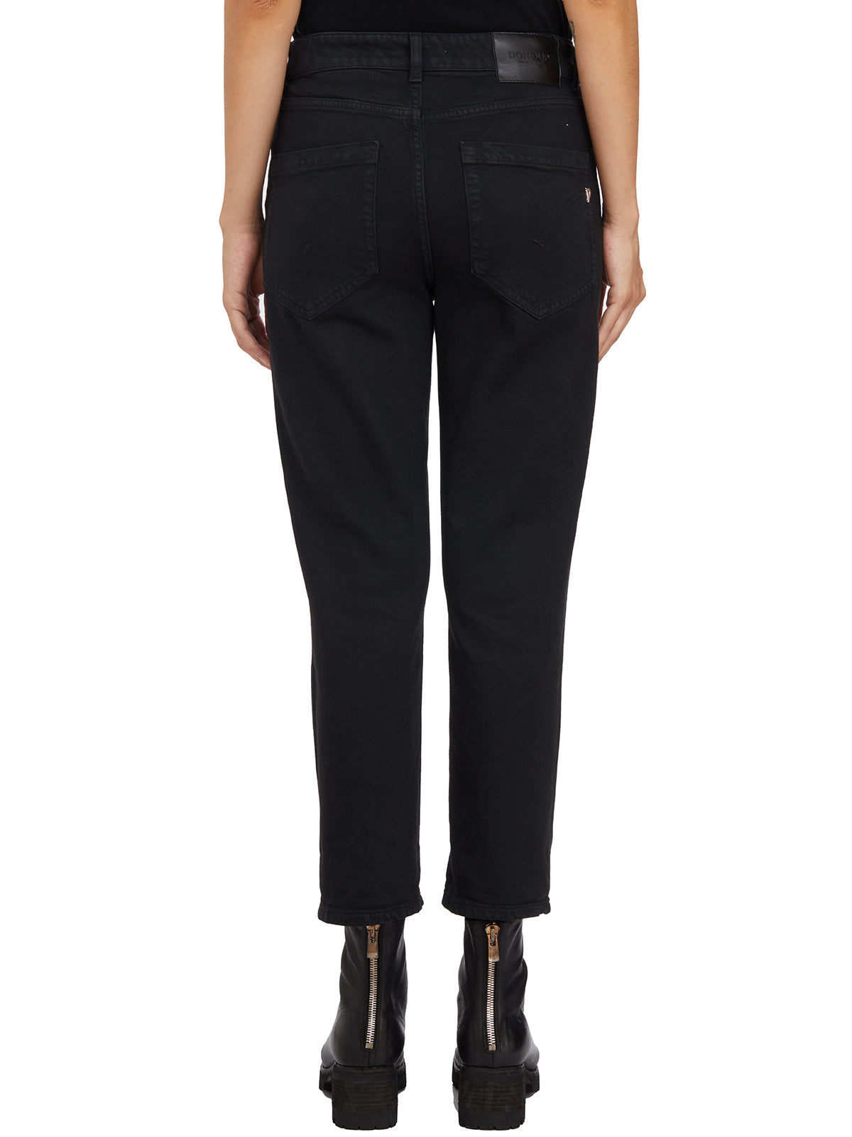 DONDUP Elegant Trousers with Jewel Buttons - Size 26