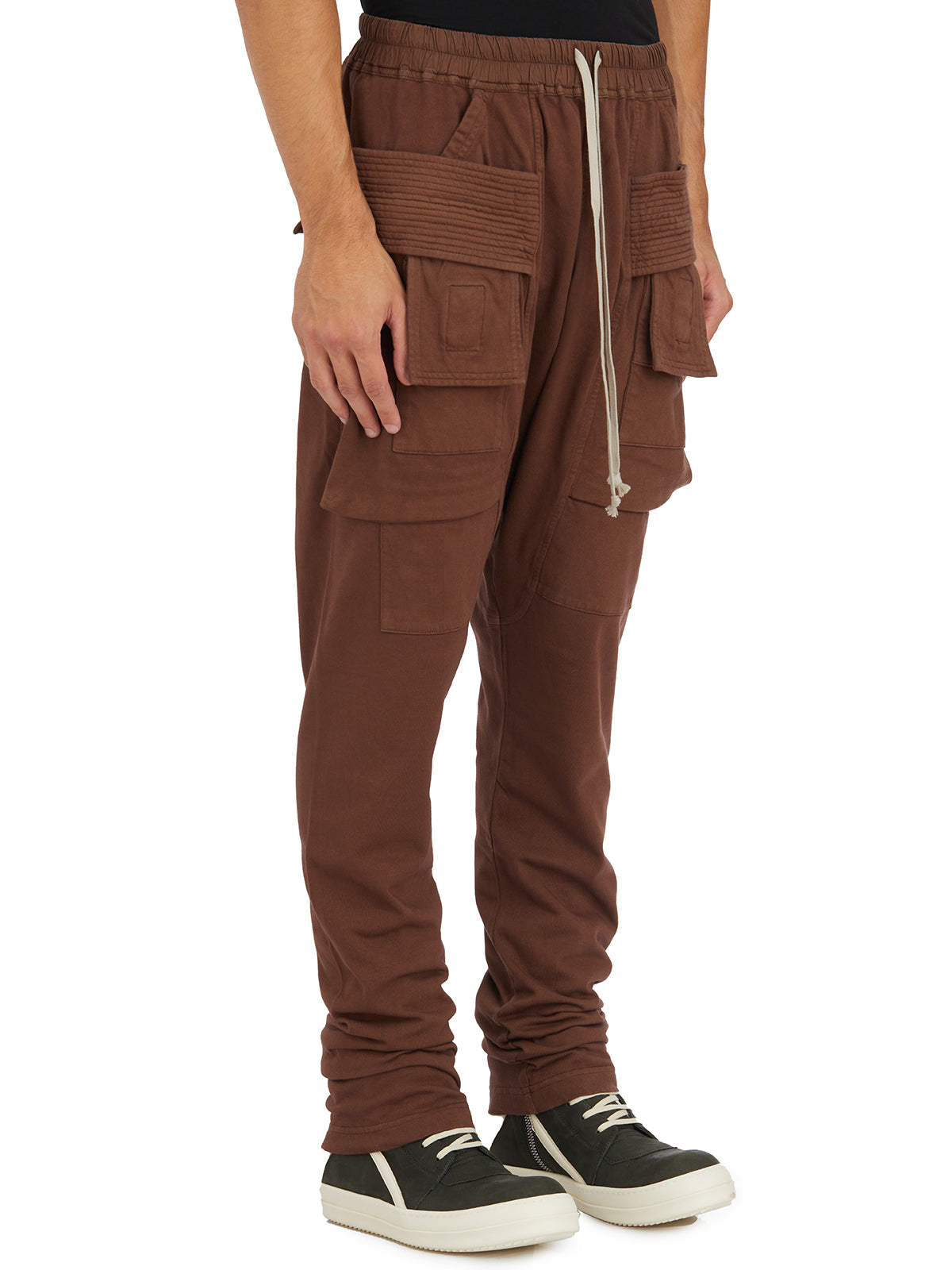 DRKSHDW Wide-Leg Cargo Drawstring Pants - Size M