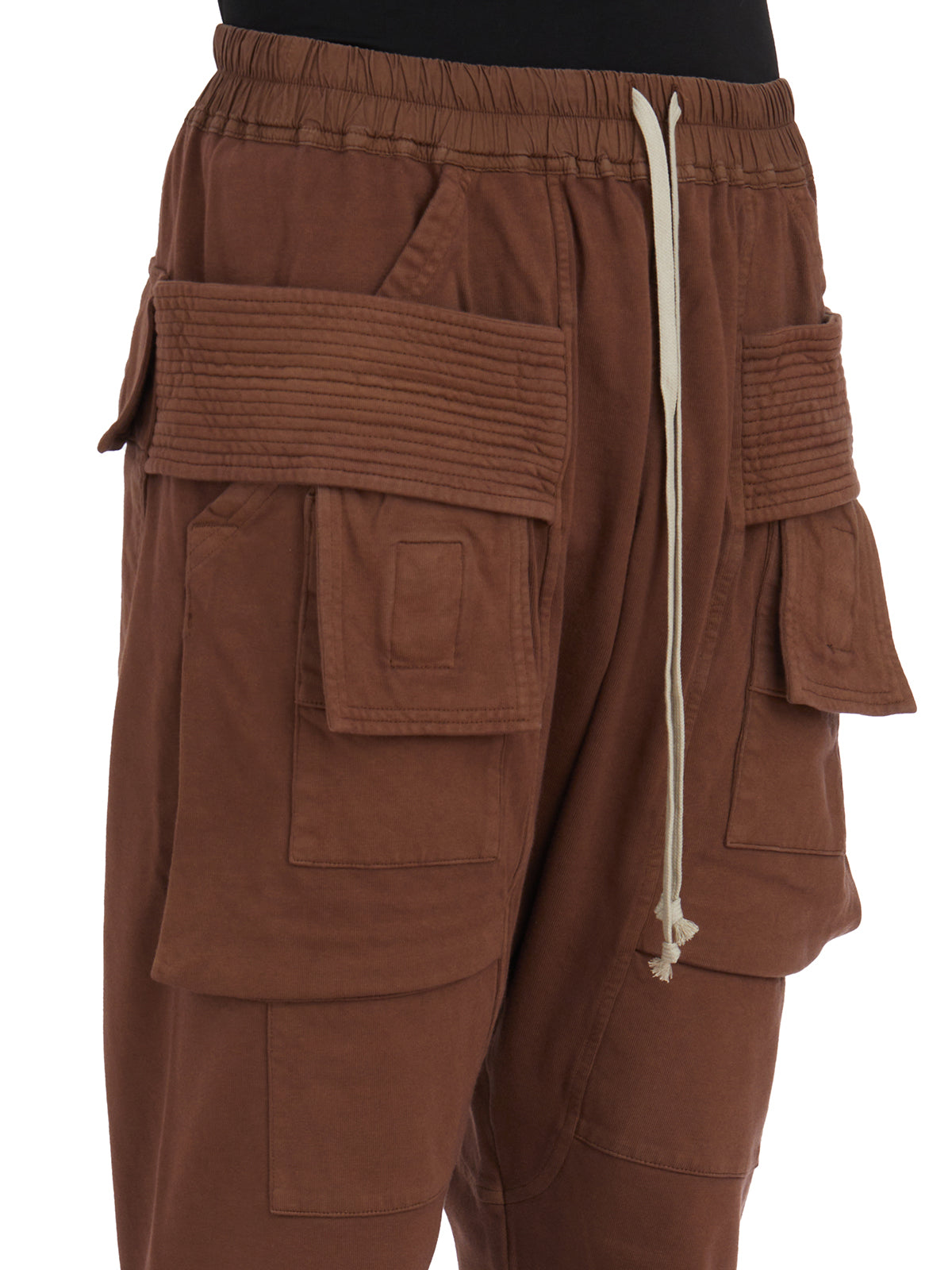 DRKSHDW Wide-Leg Cargo Drawstring Pants - Size M