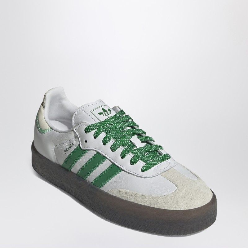 ADIDAS ORIGINALS Samba White/Green Mini Sneakers for Women