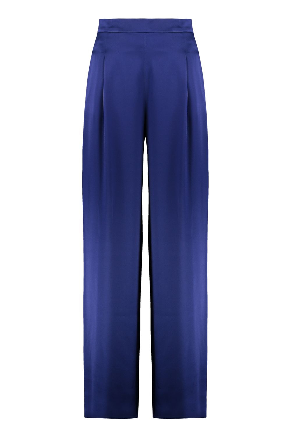 MAX MARA STUDIO Satin Trousers with Side Pockets