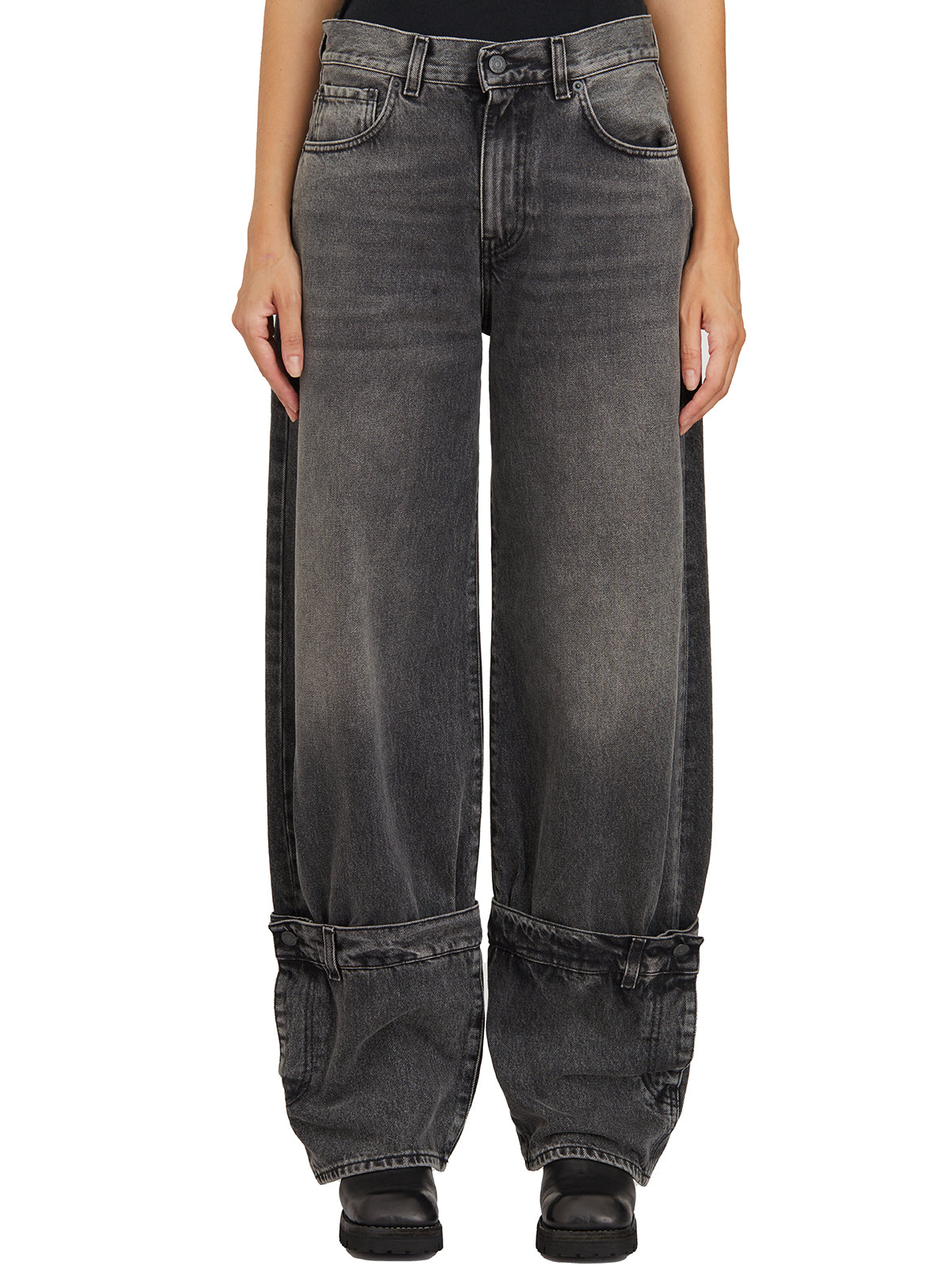 HAIKURE Medium Black Jeans in Size 26 for Women