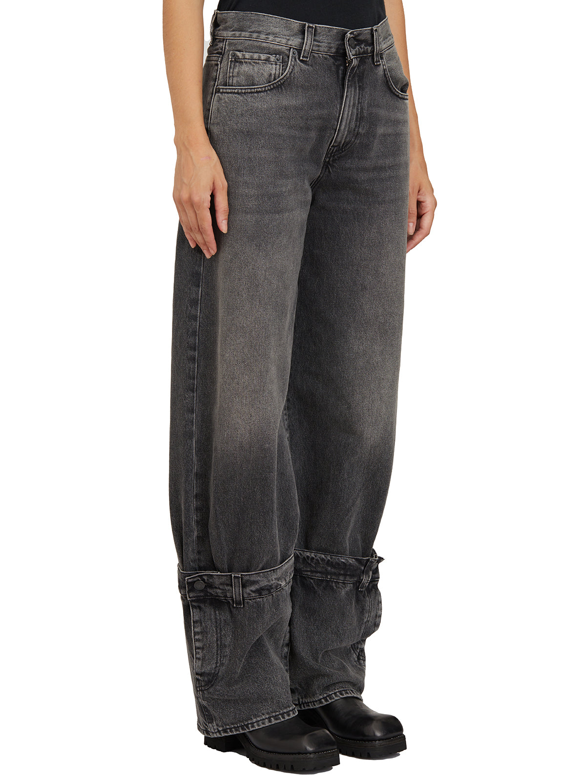 HAIKURE Medium Black Jeans in Size 26 for Women