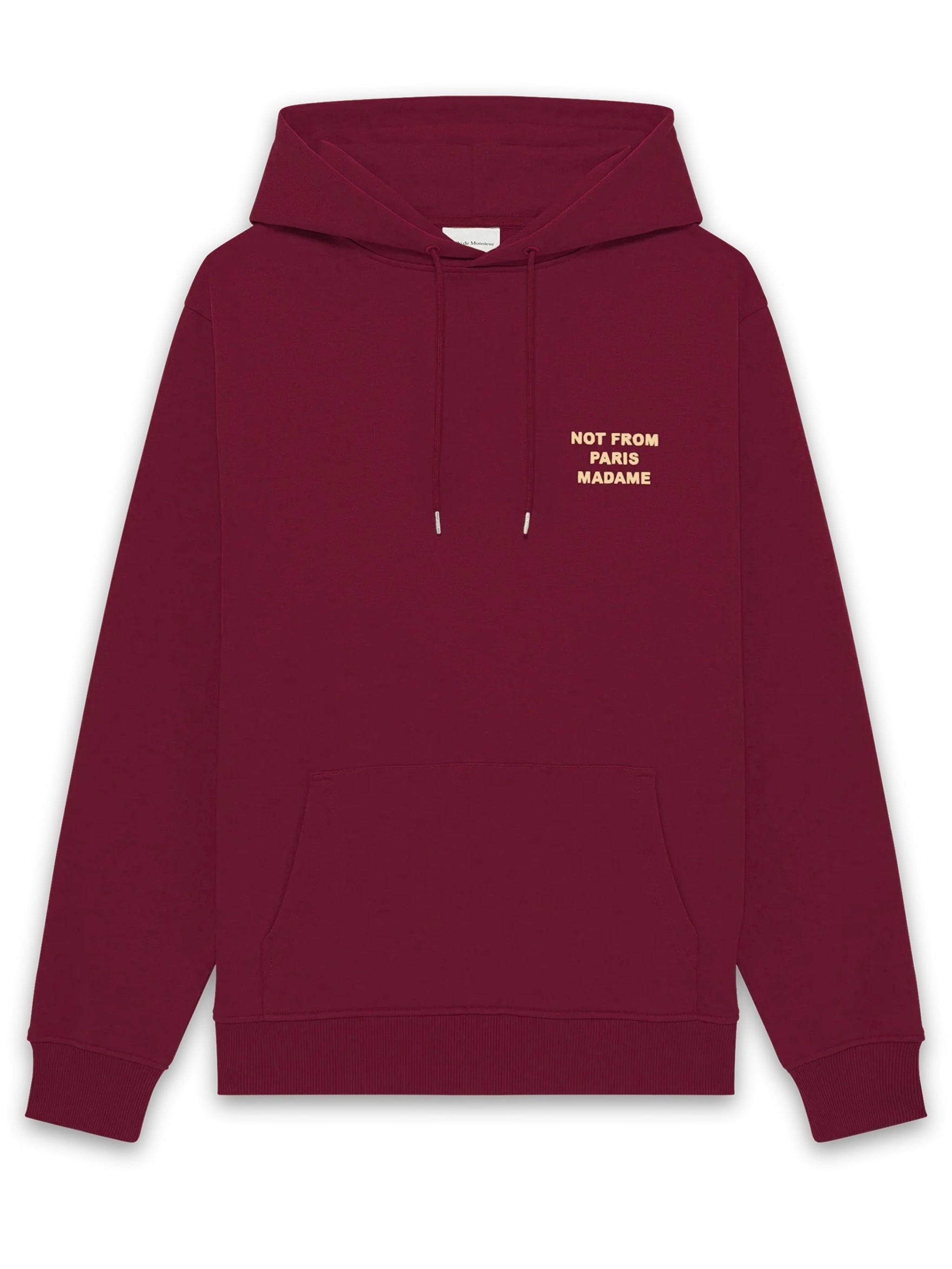 DRÔLE DE MONSIEUR Hooded Cotton Sweatshirt with Slogan