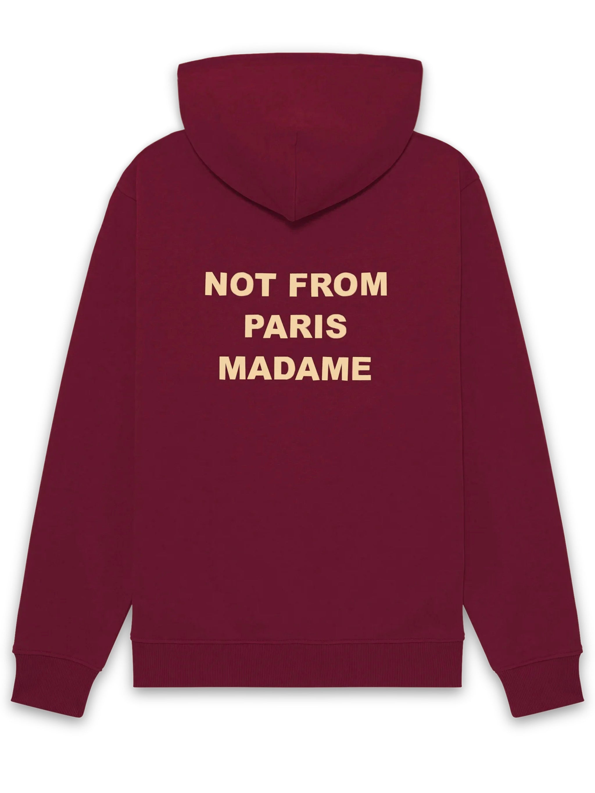 DRÔLE DE MONSIEUR Hooded Cotton Sweatshirt with Slogan