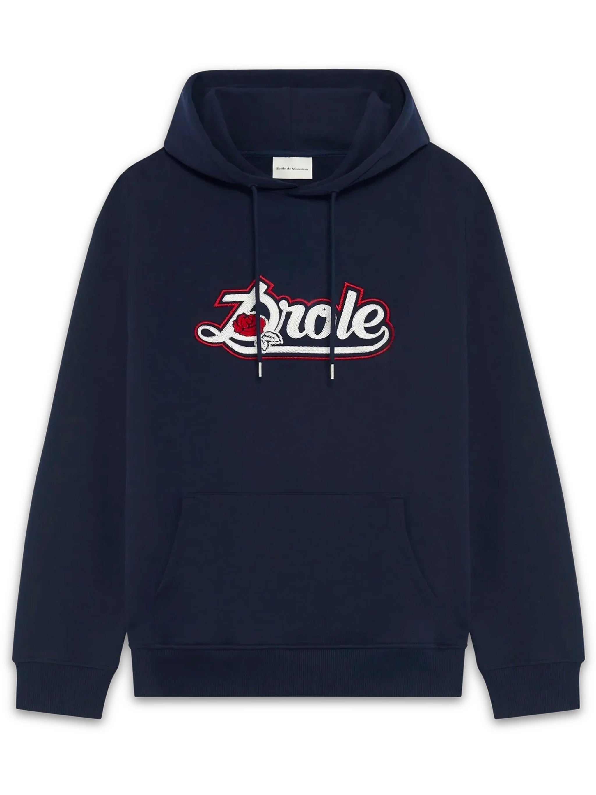 DRÔLE DE MONSIEUR Hoodie with Embroidered Front
