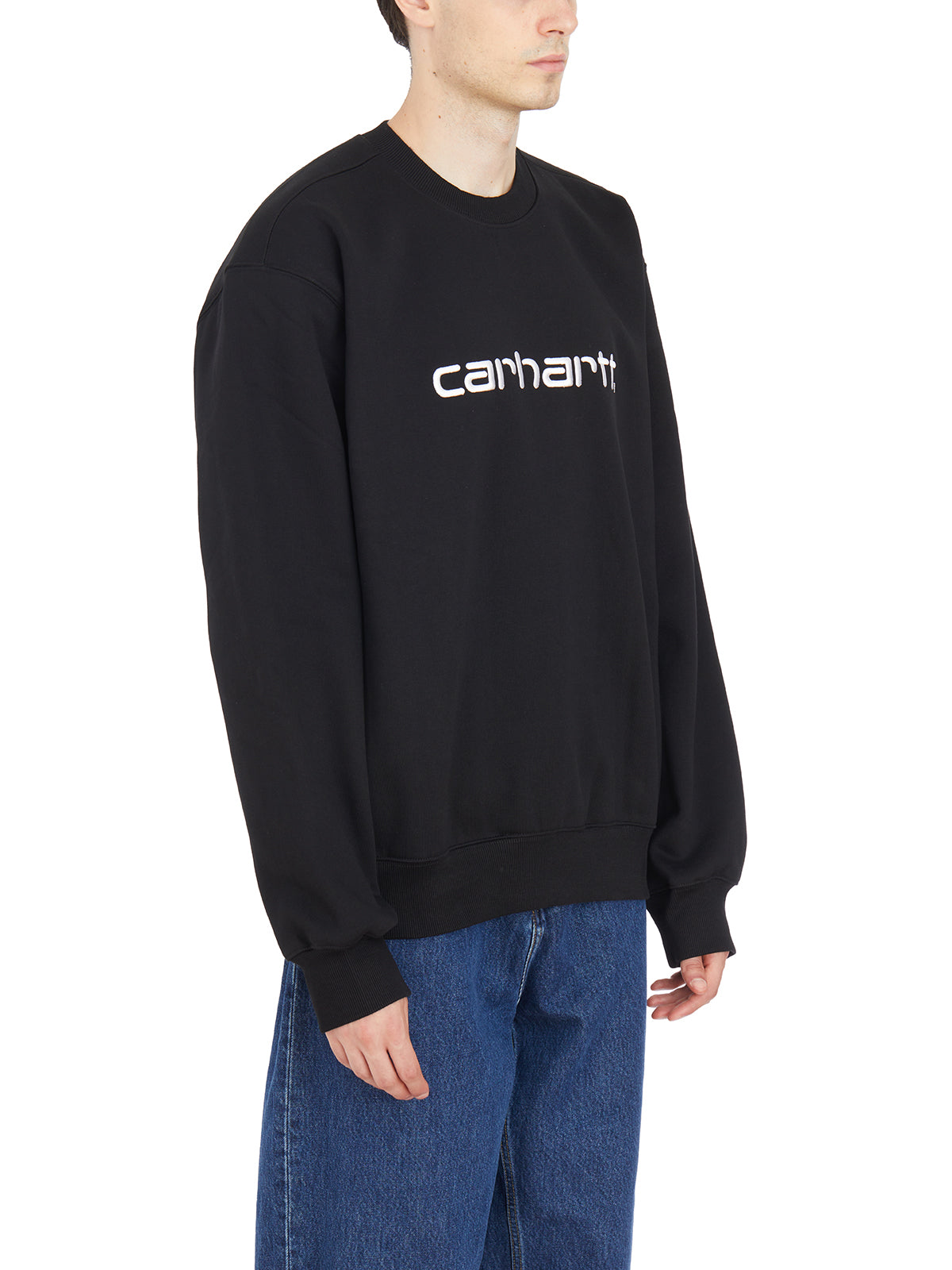 CARHARTT WIP Men's Logo Embroidered Loose Fit Sweatshirt - Size M